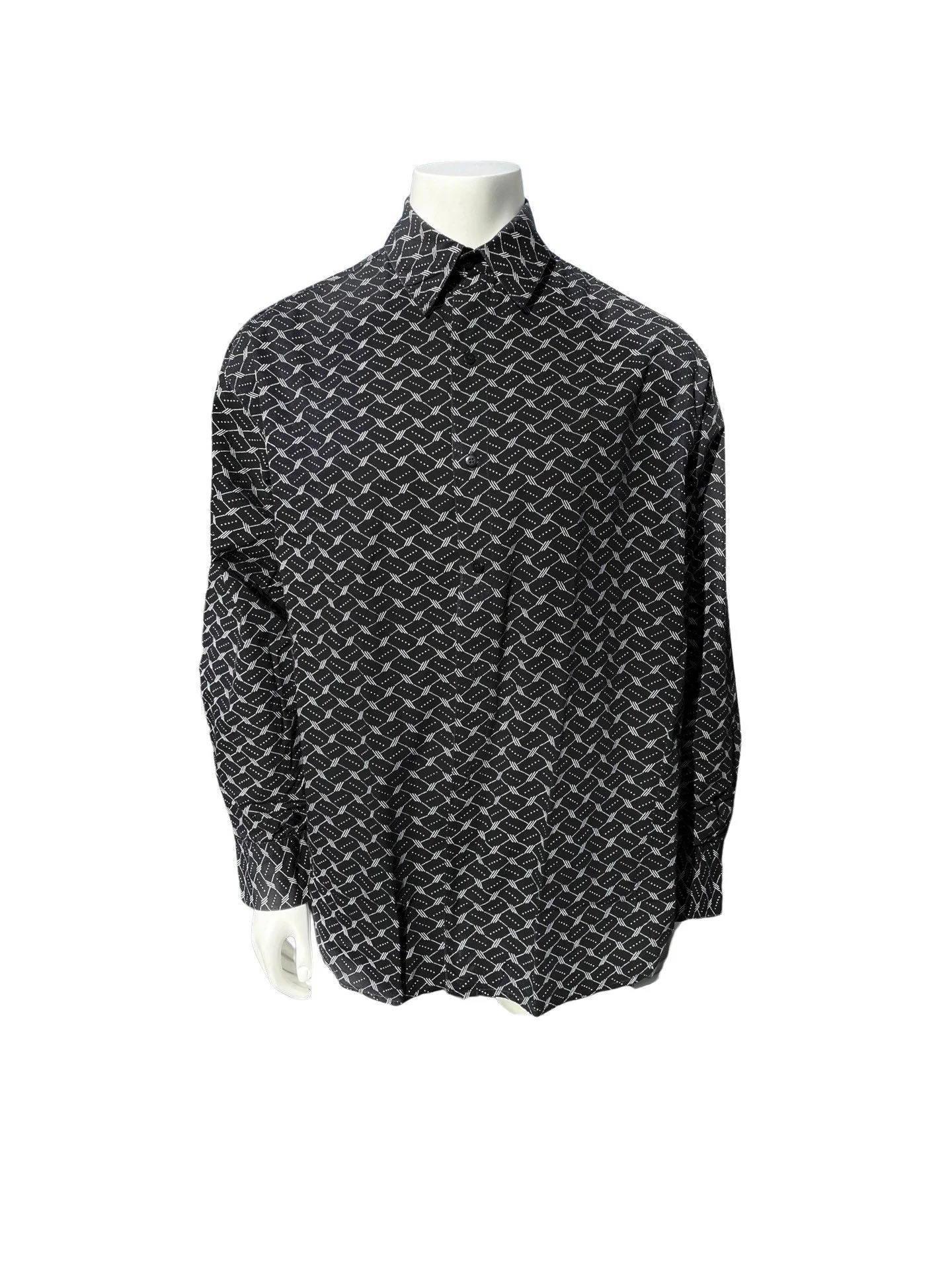 Vintage 80s Willi Smith Willi Wear Novelty Print Dress Shirt Long Sleeve Size M Oversized Mint by Willi Smith - Image 4