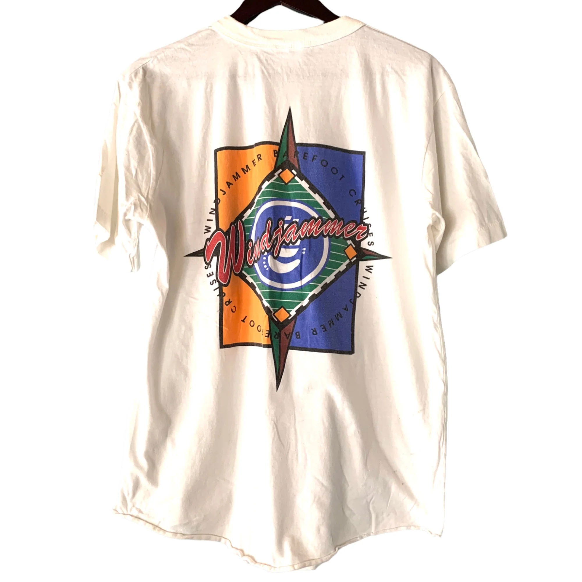 Vintage 80s Windjammer Barefoot Cruise Graphic Tee Xl Single Stitch Sea Chest by Sea Chest - Image 3