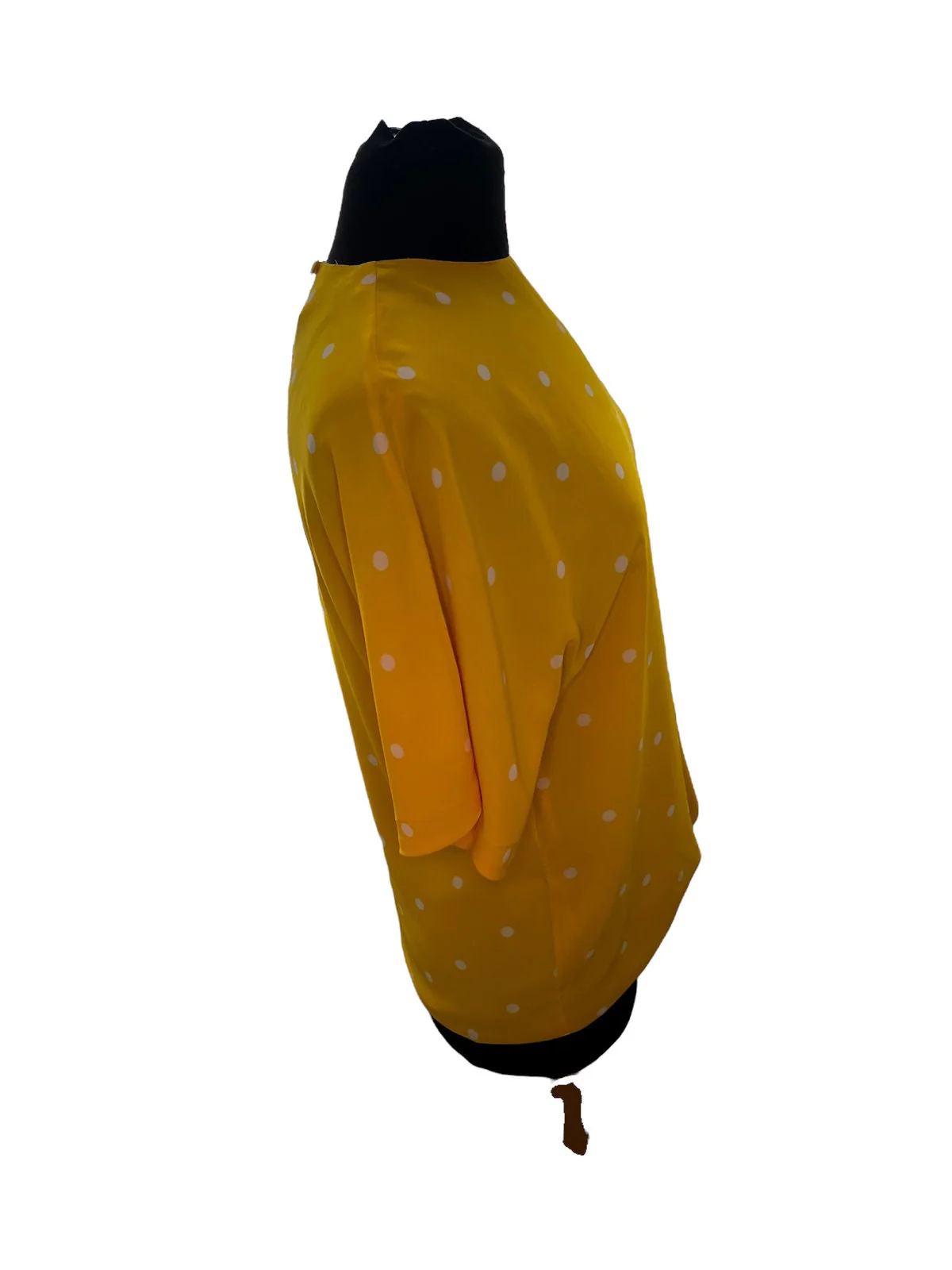 80s Polka Dot Yellow White Large M 8 Josephine Chaus By Josephine Chaus - Image 4