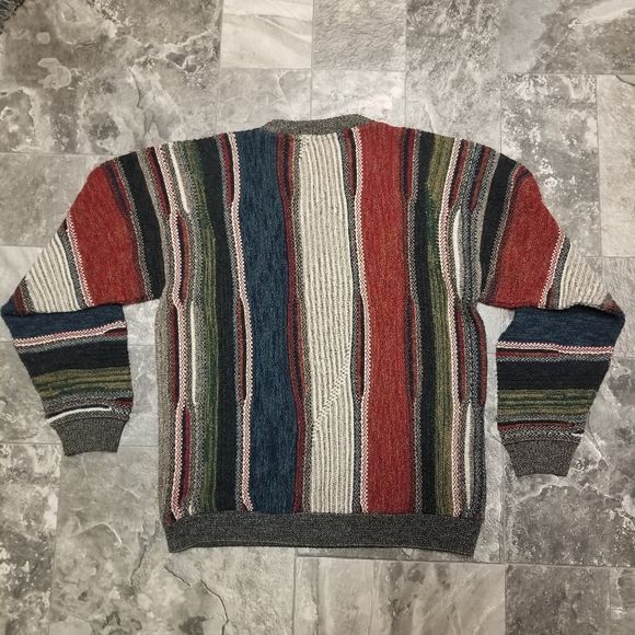 Vintage 90s 00s Cosby Biggie Pullover Crewneck Acrylic Knit Sweater Lg T by Protégé - Image 2