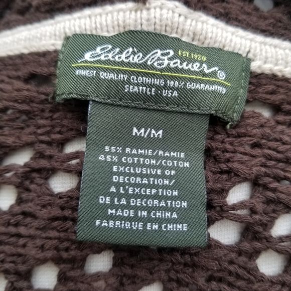 Vintage 90s 00s Eddie Bauer Knit Sweatshirt Medium by Eddie Bauer - Image 6