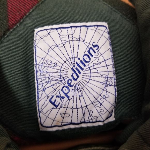 Vintage 90s 00s Expeditions Forest Green Outdoors Fall Hunting Fishing Vest - Image 3
