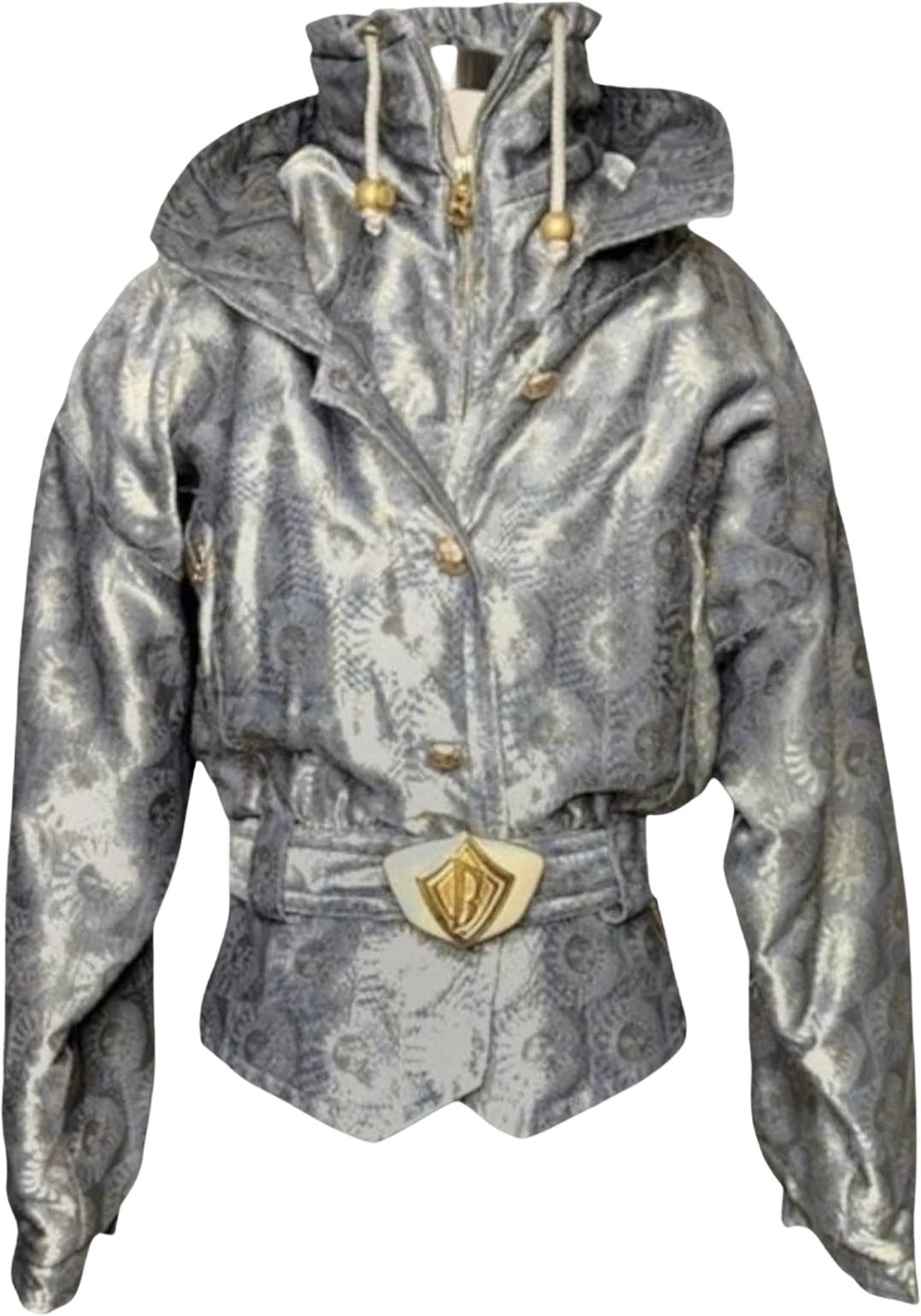 Vintage 90s 00s Lulrex Metallic Sun Print Ski Jacket by Bogner