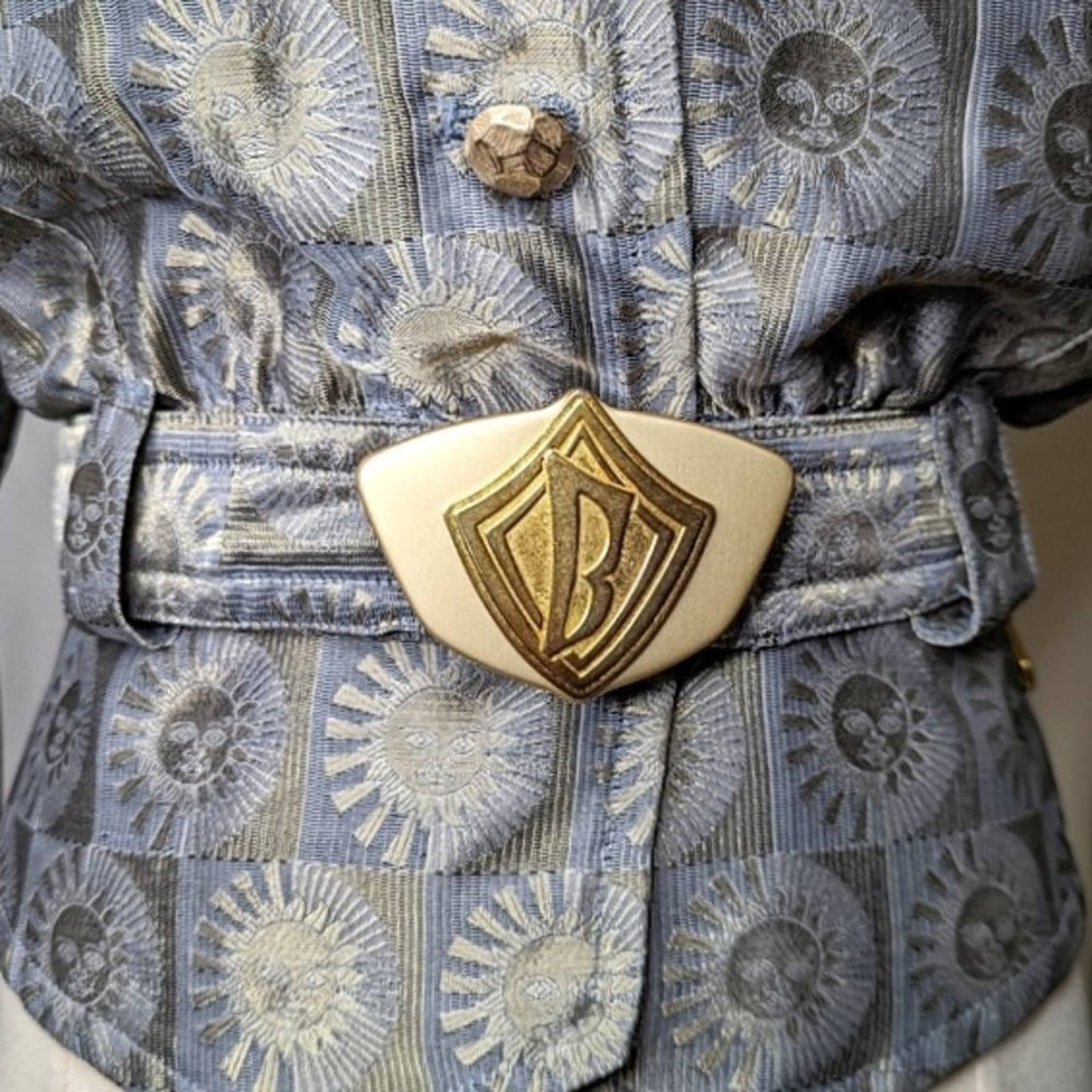 Vintage 90s 00s Lulrex Metallic Sun Print Ski Jacket by Bogner - Image 6