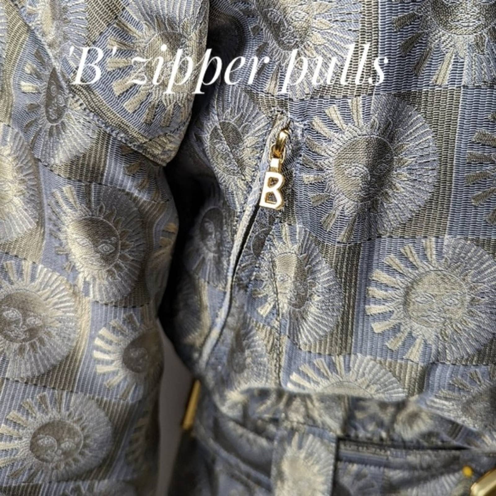 Vintage 90s 00s Lulrex Metallic Sun Print Ski Jacket by Bogner - Image 8