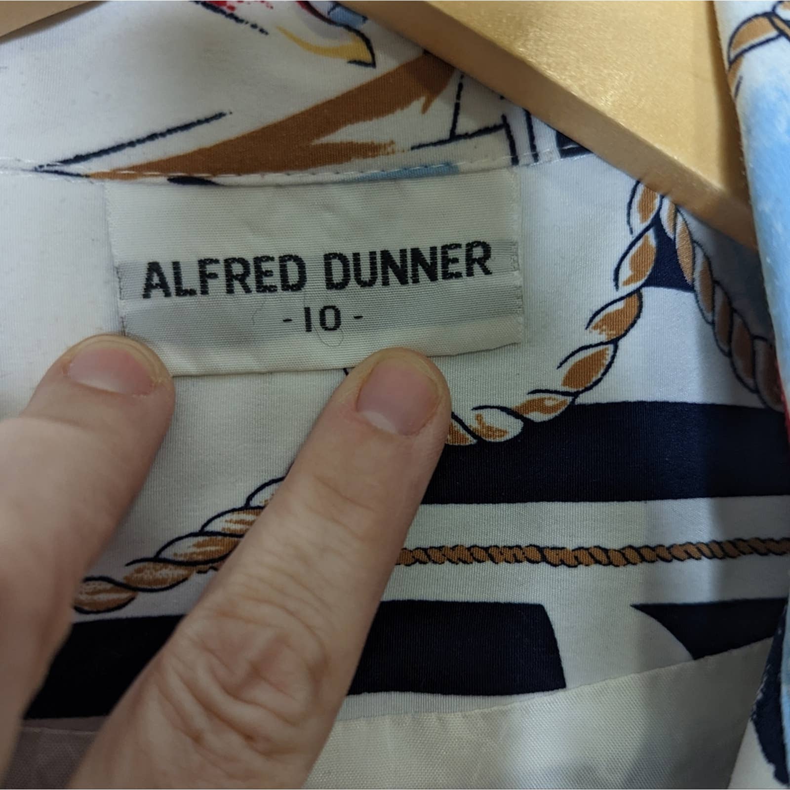 Vintage 90s 00s Nautical Print Bomber Jacket Alfred Dunner by  Alfred Dunner - Image 5