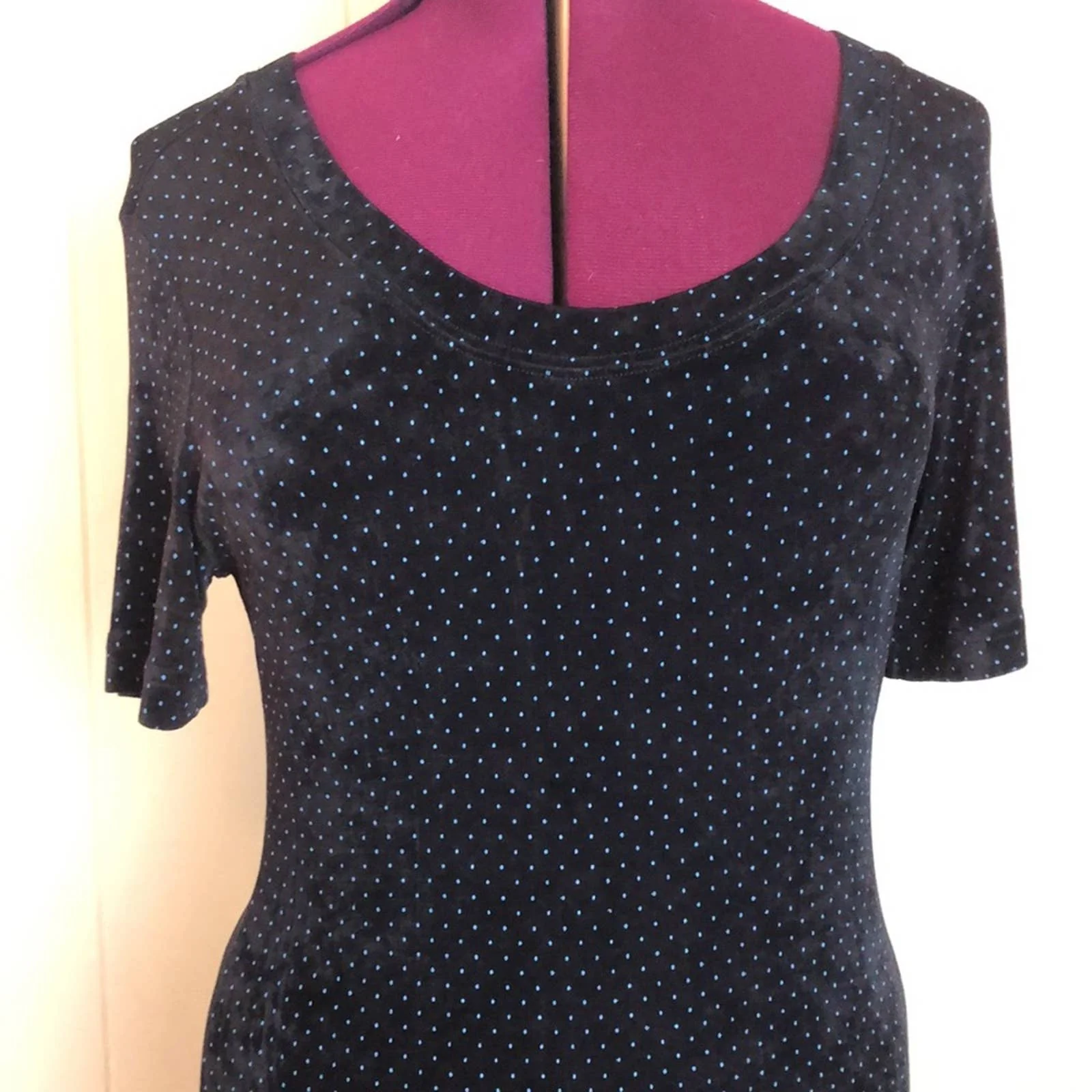 Vintage 90s 00s Polka Dot Dress Fitted Night Out Party by Ronni Nicole - Image 2