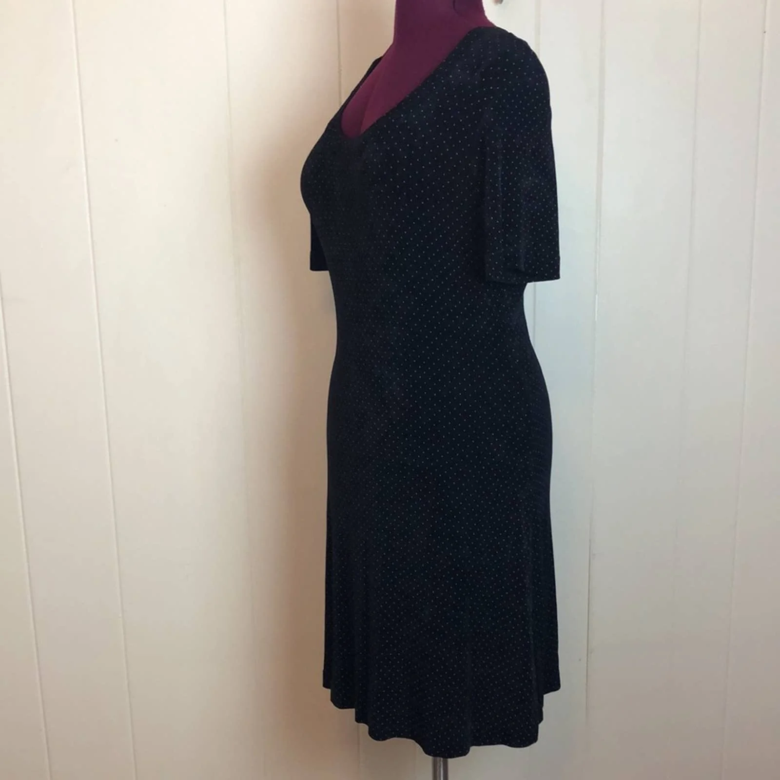 Vintage 90s 00s Polka Dot Dress Fitted Night Out Party by Ronni Nicole - Image 3
