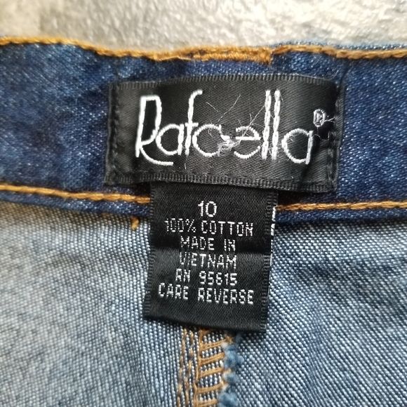 Vintage 90s 00s Rafaella High Waisted Blue Denim Jean Maxi Skirt by Rafaella - Image 9