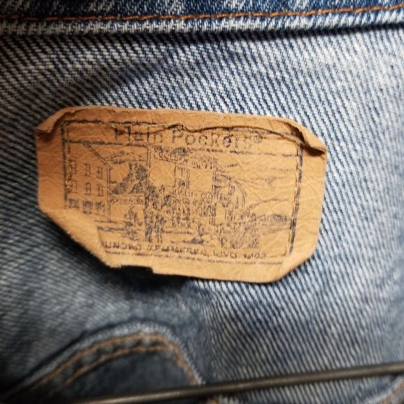 Vintage 90s 00s Trucker Jacket Blue Jean Cotton Denim Classic Sm by Plain Pockets - Image 8