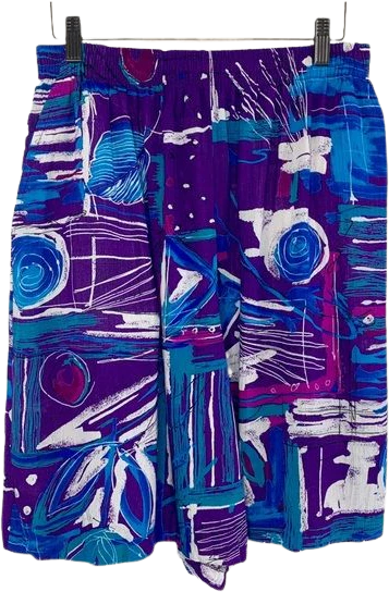 Vintage 90s Abstract Print Casual Shorts Medium by Pyke Unlimited