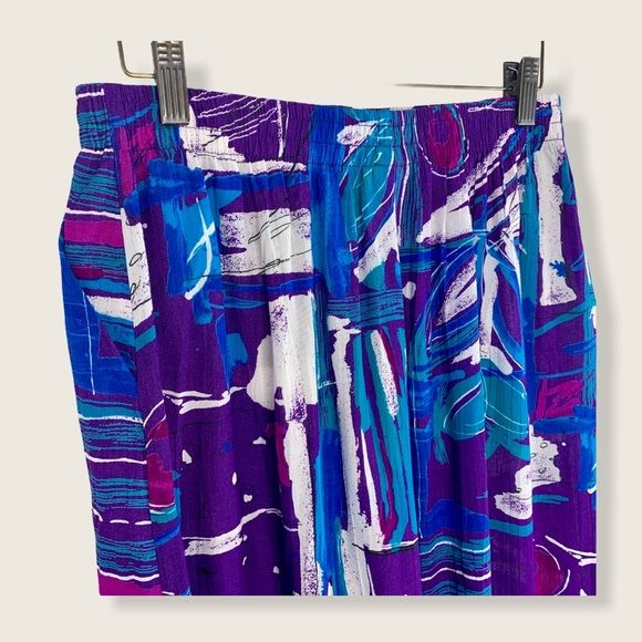 Vintage 90s Abstract Print Casual Shorts Medium by Pyke Unlimited - Image 5