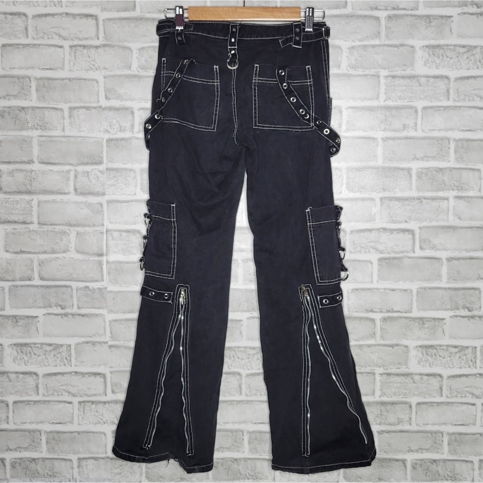 Vintage 90s Black Bondage Pants by Tripp NYC - Image 2
