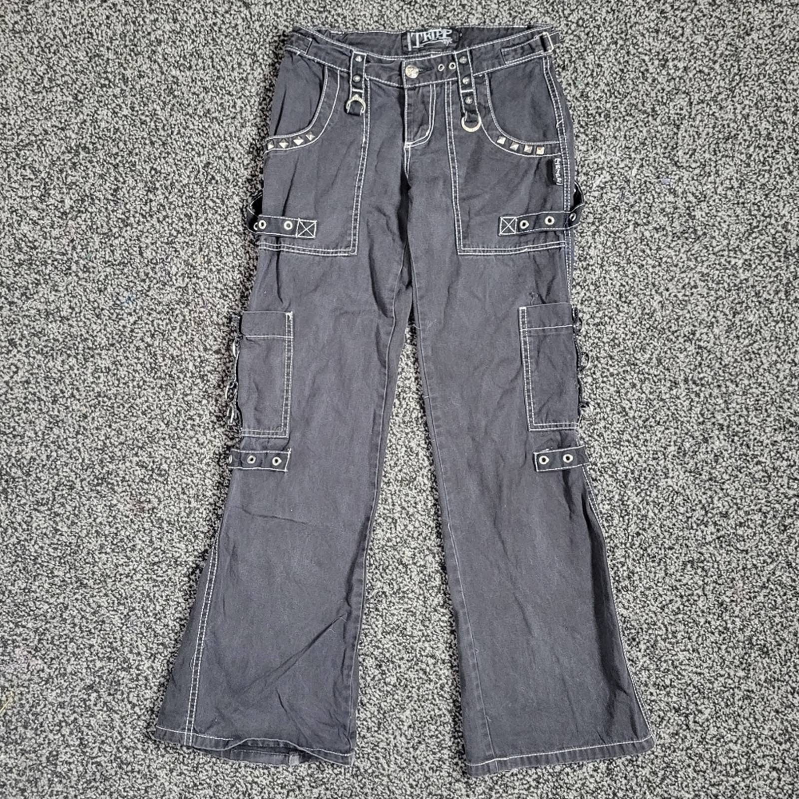 Vintage 90s Black Bondage Pants by Tripp NYC - Image 6