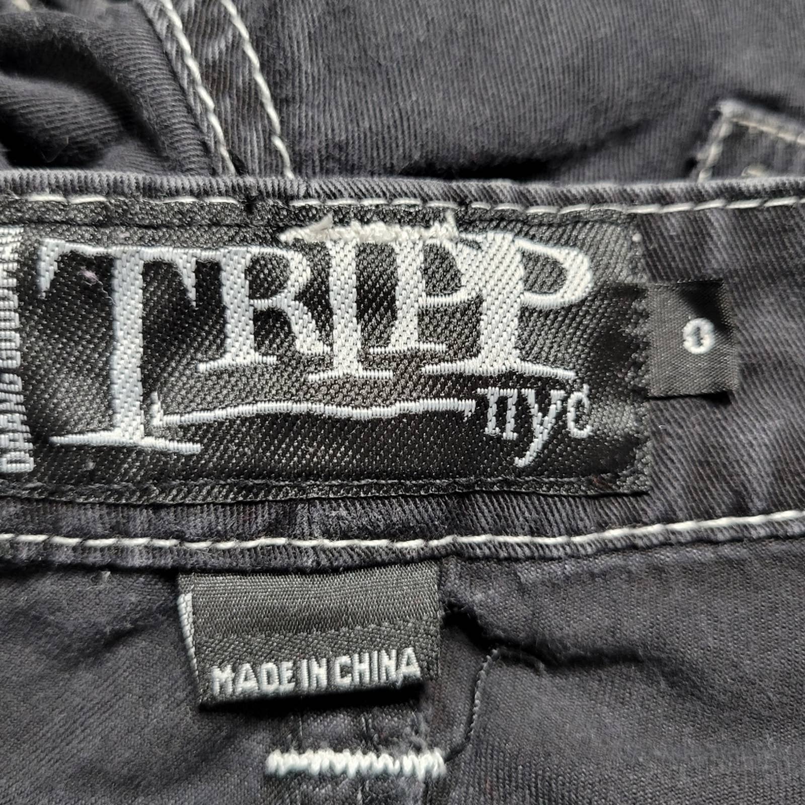 Vintage 90s Black Bondage Pants by Tripp NYC - Image 8