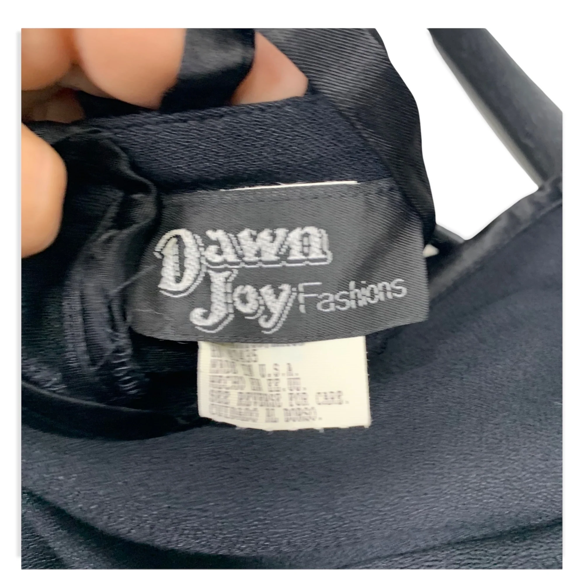 Vintage 90s Black Crisscross Bow Back Midi Dress by Dawn Joy - Image 10