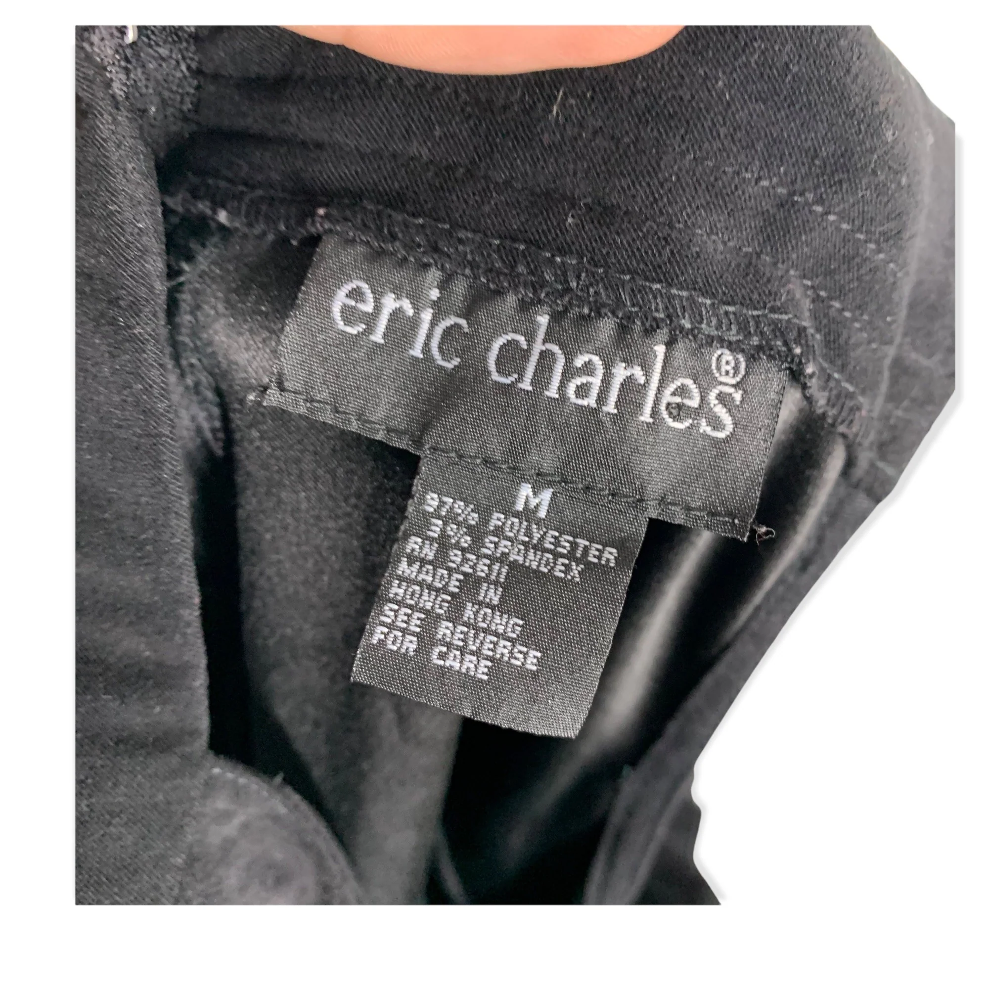 Vintage 90s Black Faux Suede Jumper Maxi Dress by Eric Charles - Image 10