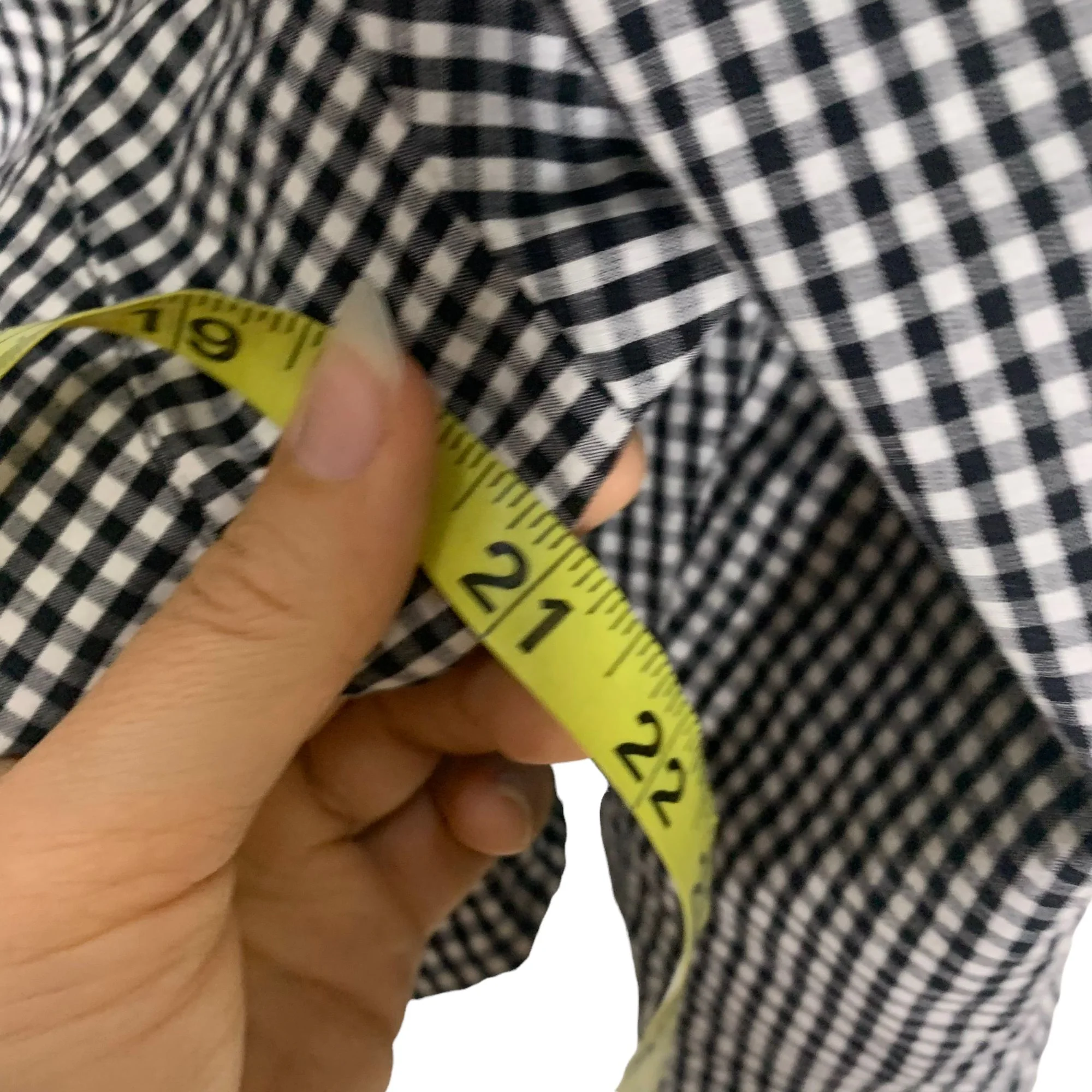 Vintage 90s Black White Gingham Checkered Button Up Long Sleeve Front Tie Large by JG Hook - Image 6