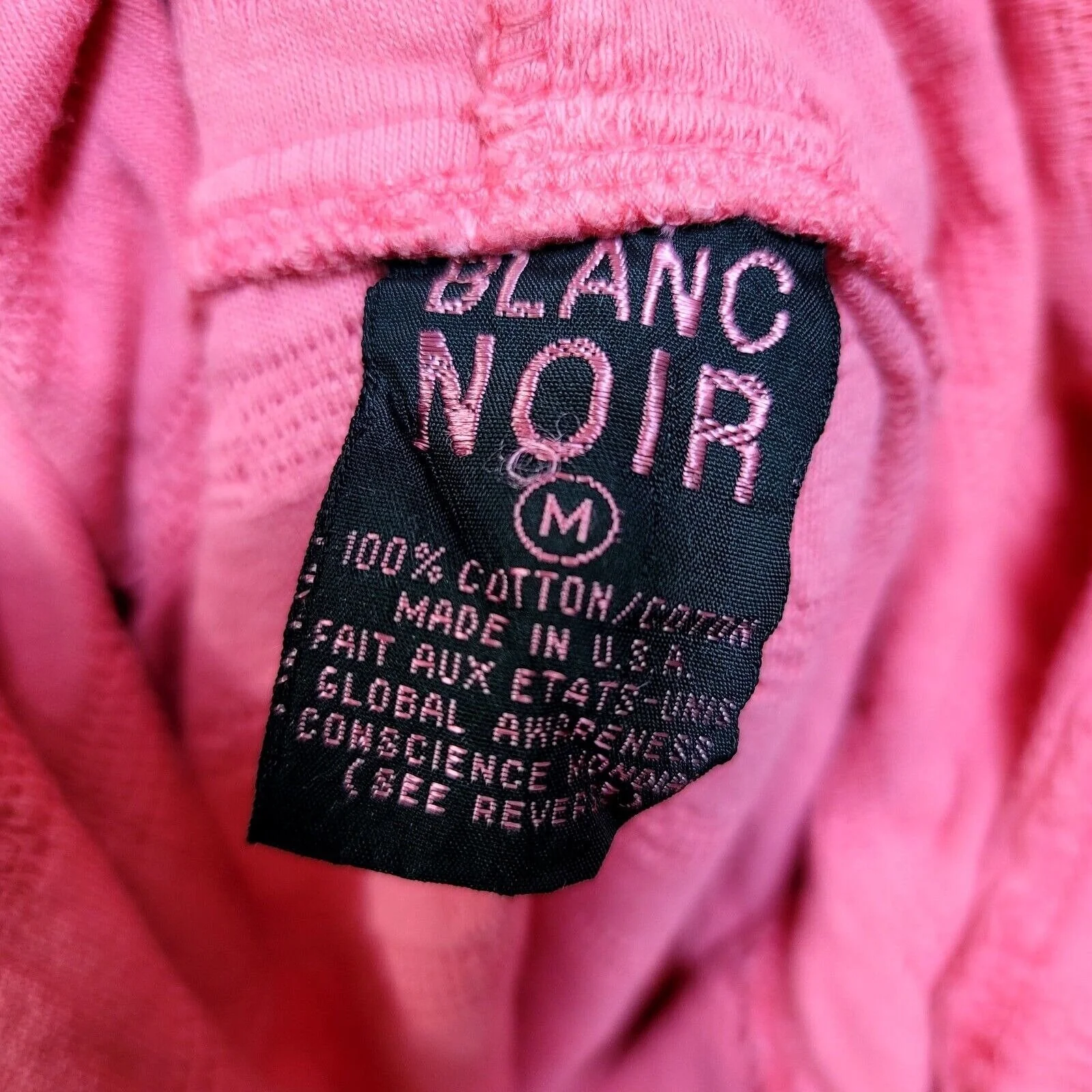 90s Neon Hot Pink Textured Hooded Crop Top Surf Beach By Blanc Noir - Image 8