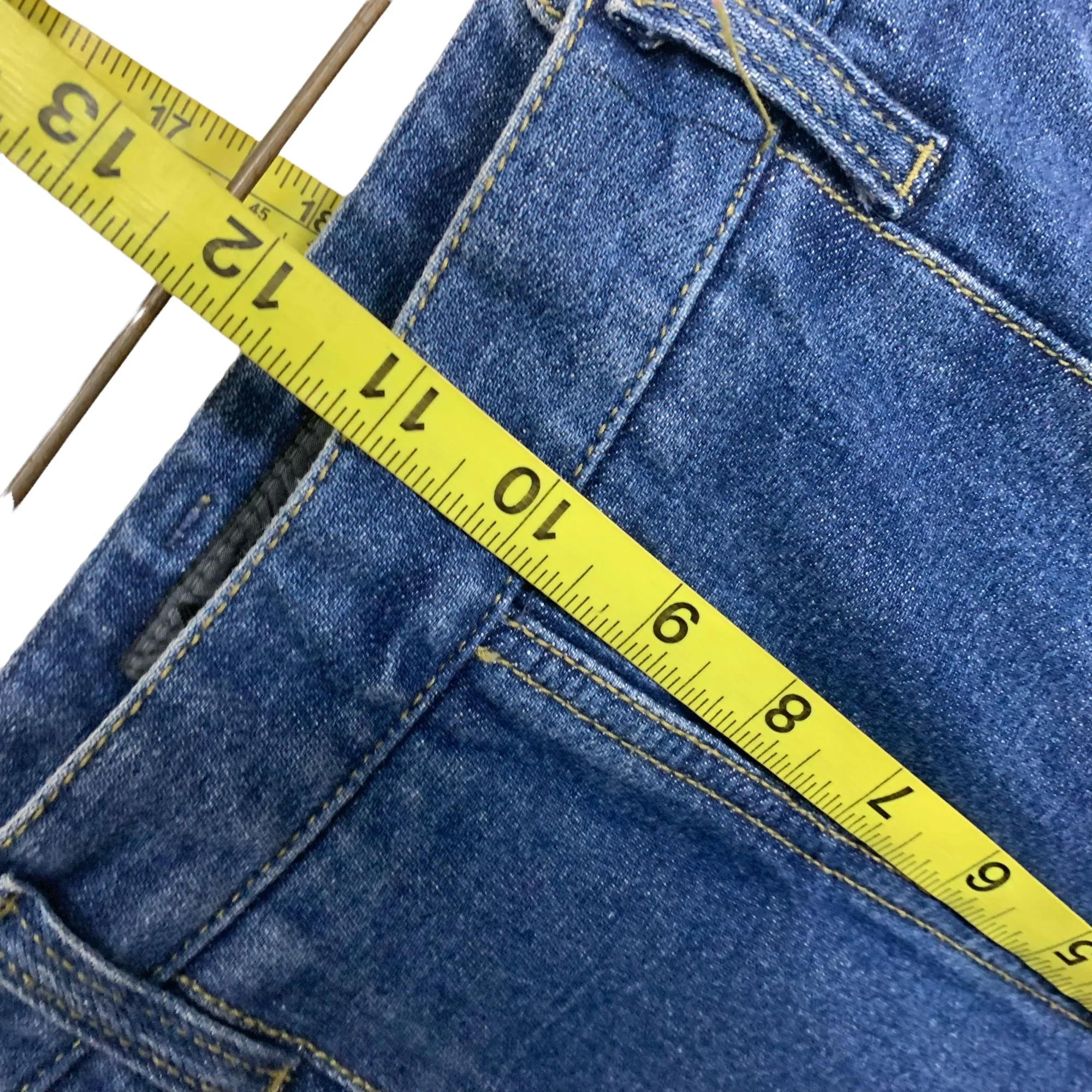 Vintage 90s Blue Denim Stirrup High Rise Pants Size 4 by LizWear - Image 10