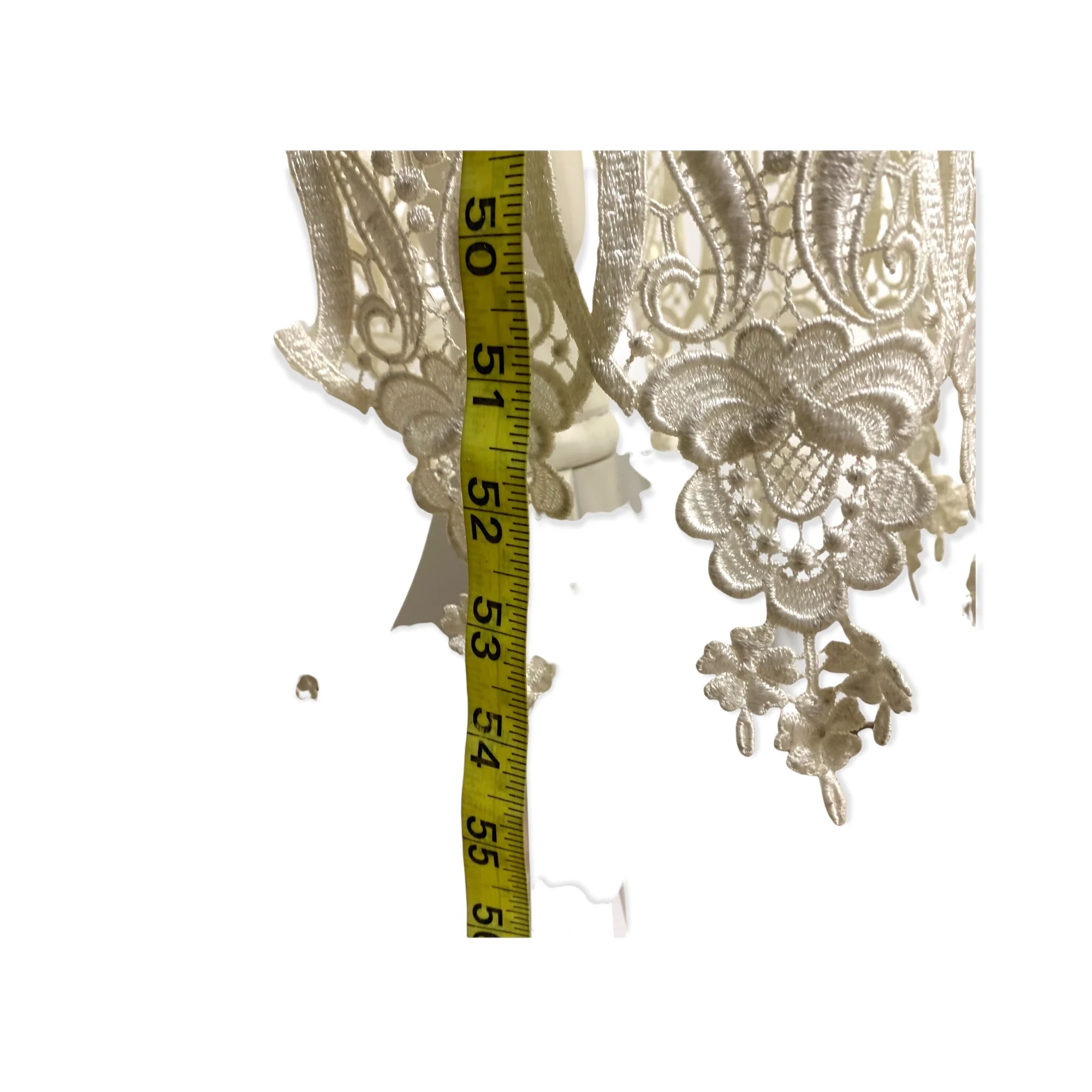 Vintage 90s Bridal Brocade Crochet Dress Medium by Jessica McClintock - Image 11