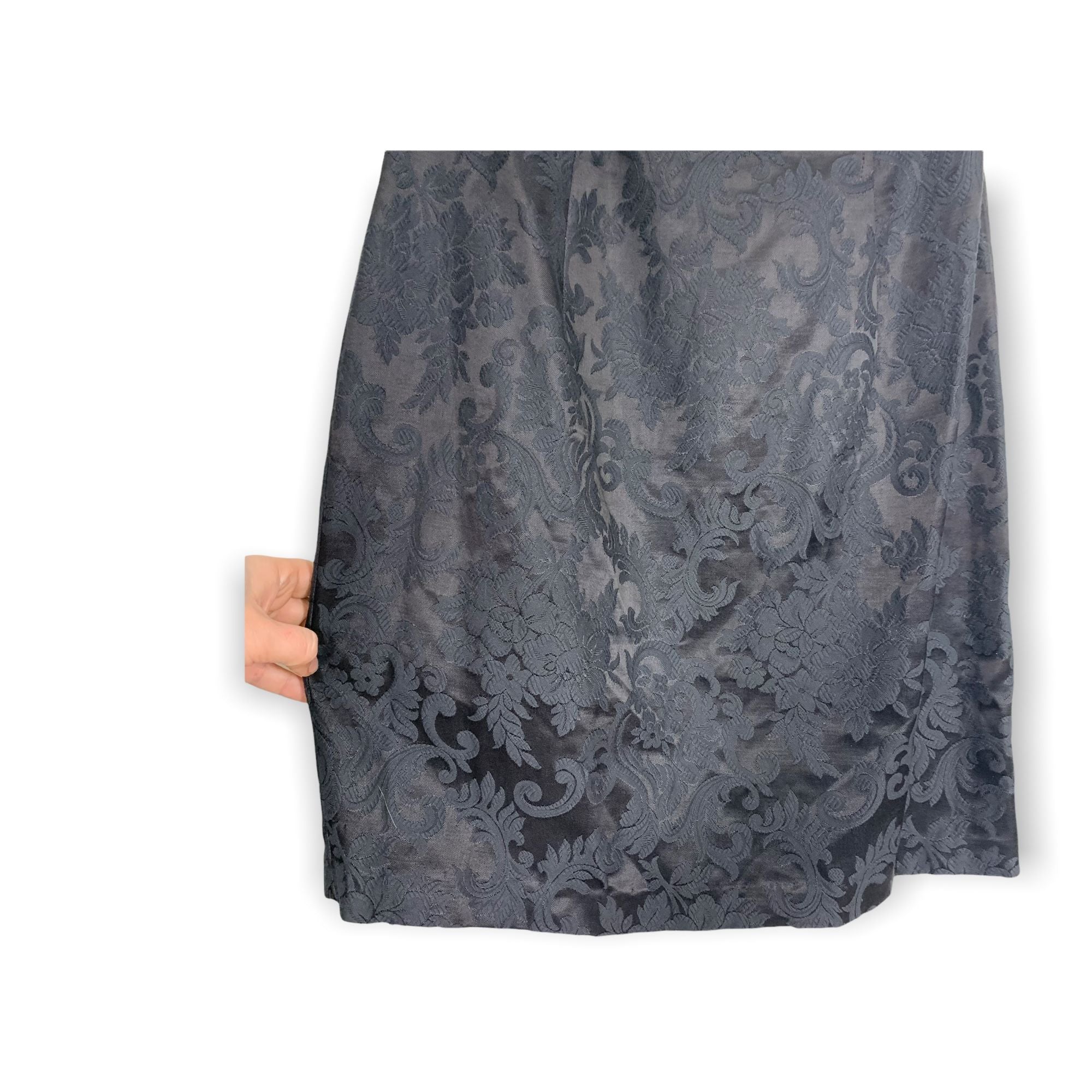 Vintage 90s Brocade Off The Shoulder Dress Size 11 / 12 by Jessica Mcclintock - Image 6