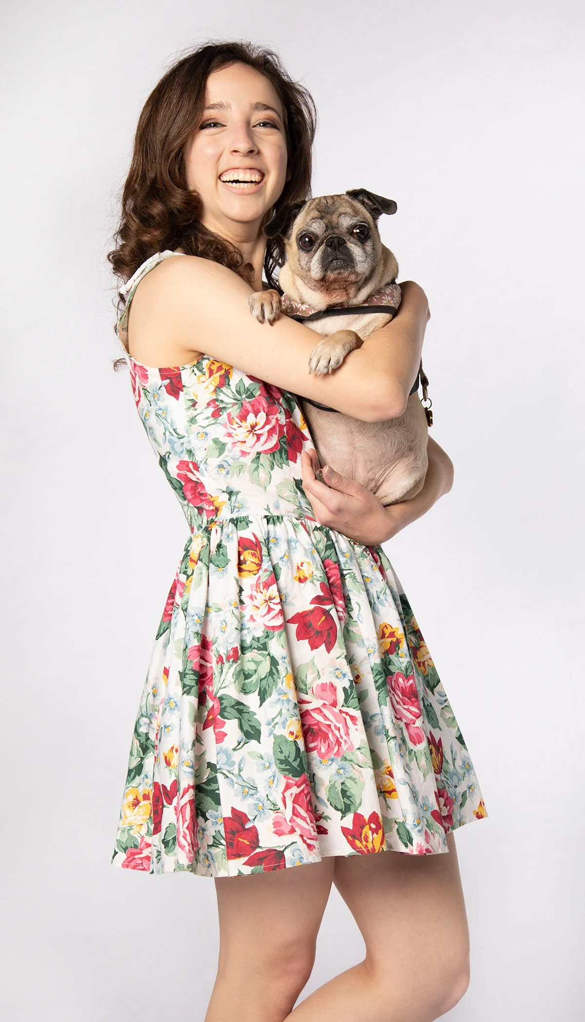 Vintage 90s Cabbage Rose Print Mini Dress Pink and Mint Green Floral Print with Tulle Petticoat Skirt by Accomplice By Wet Seal - Image 8