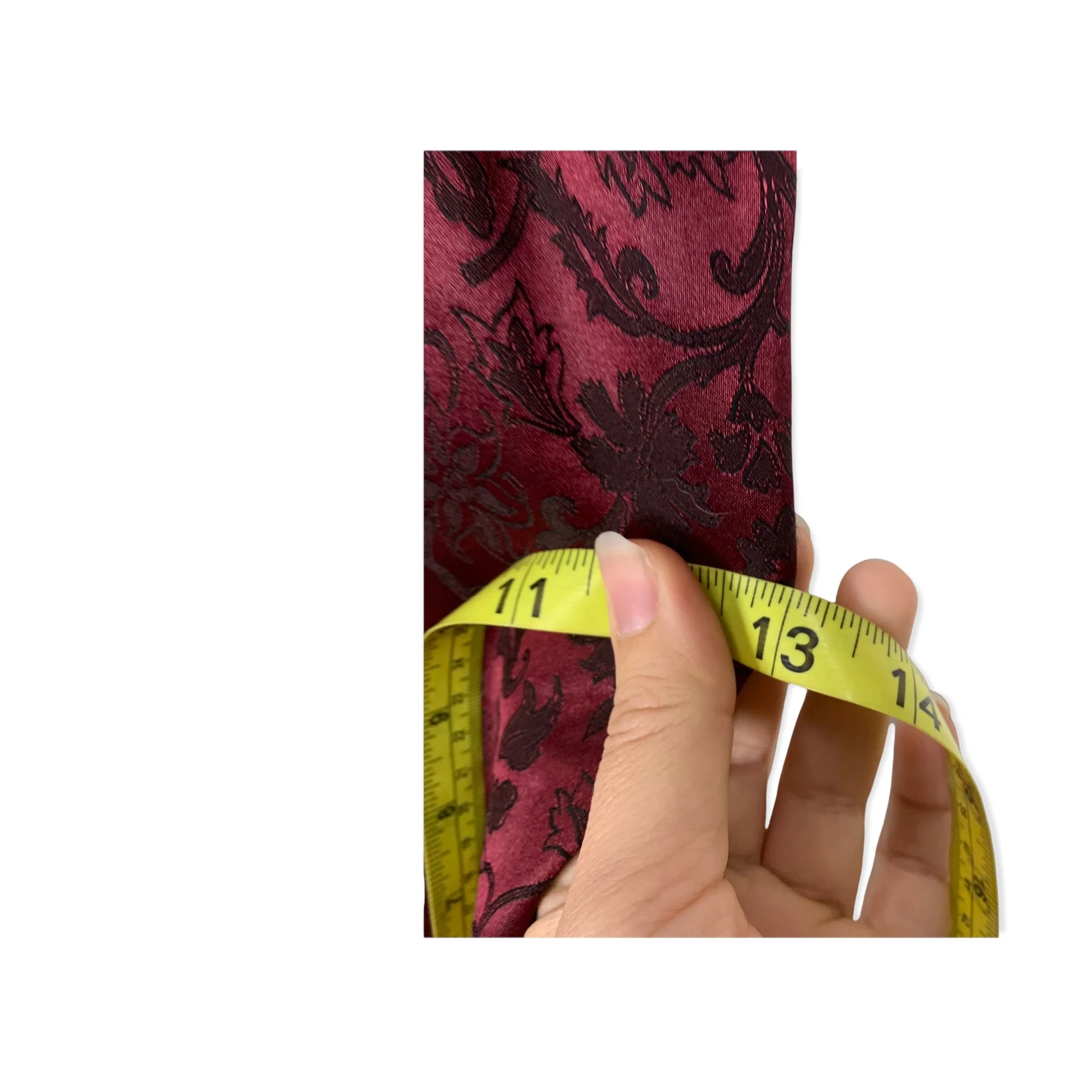 Vintage 90s Cheongsam Satin Full Length Dress Medium by Knapp Studio - Image 8