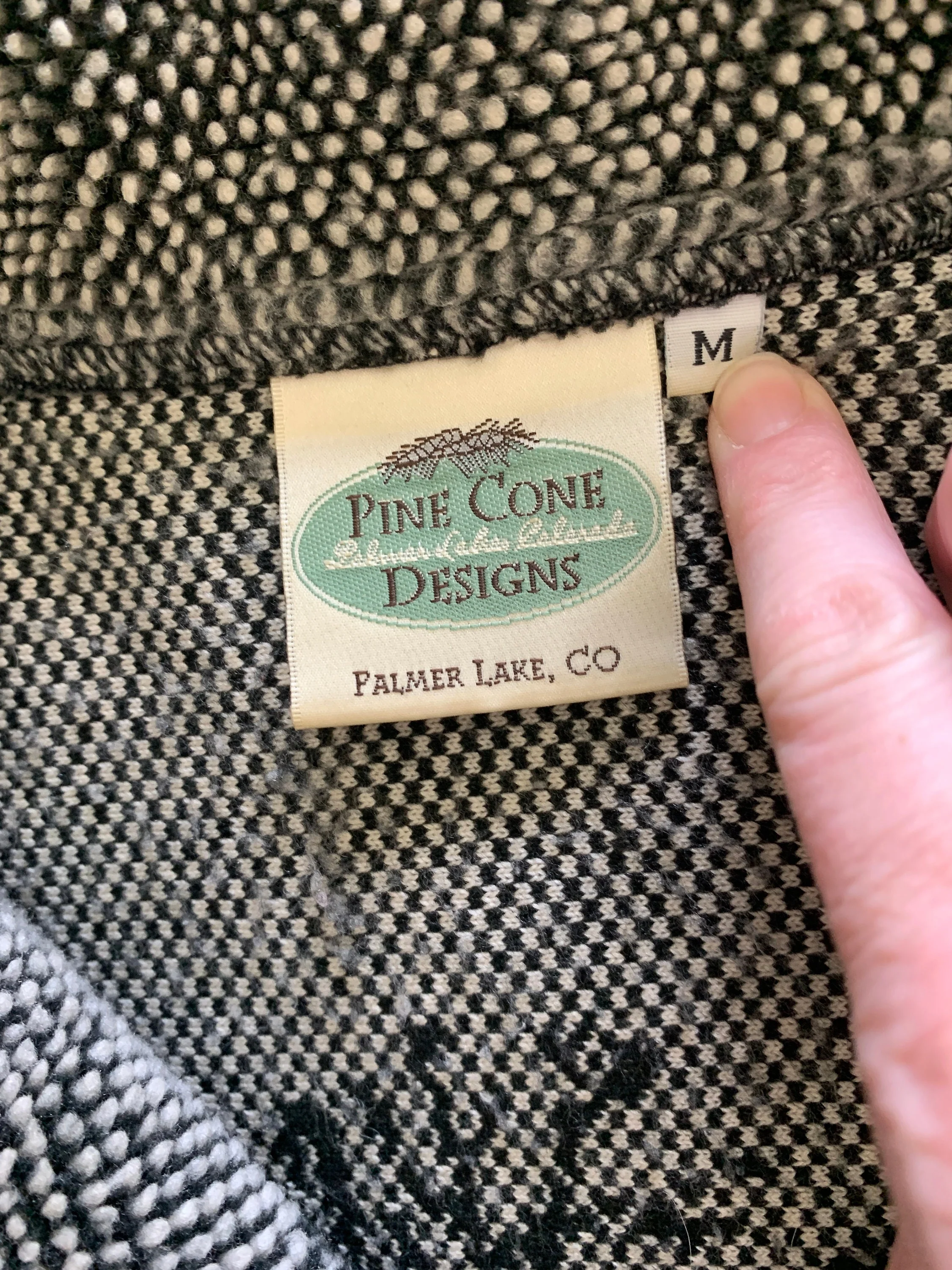 Vintage 90s Cozy Plush Deer Jacket Vest Sz M / L by Pine Cone Designs - Image 6