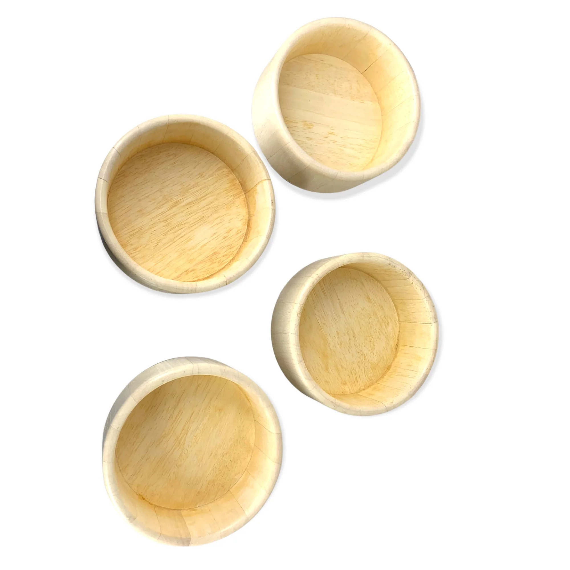 Vintage 90s Dansk Rubberwood Set of Salad Bowls - Image 3