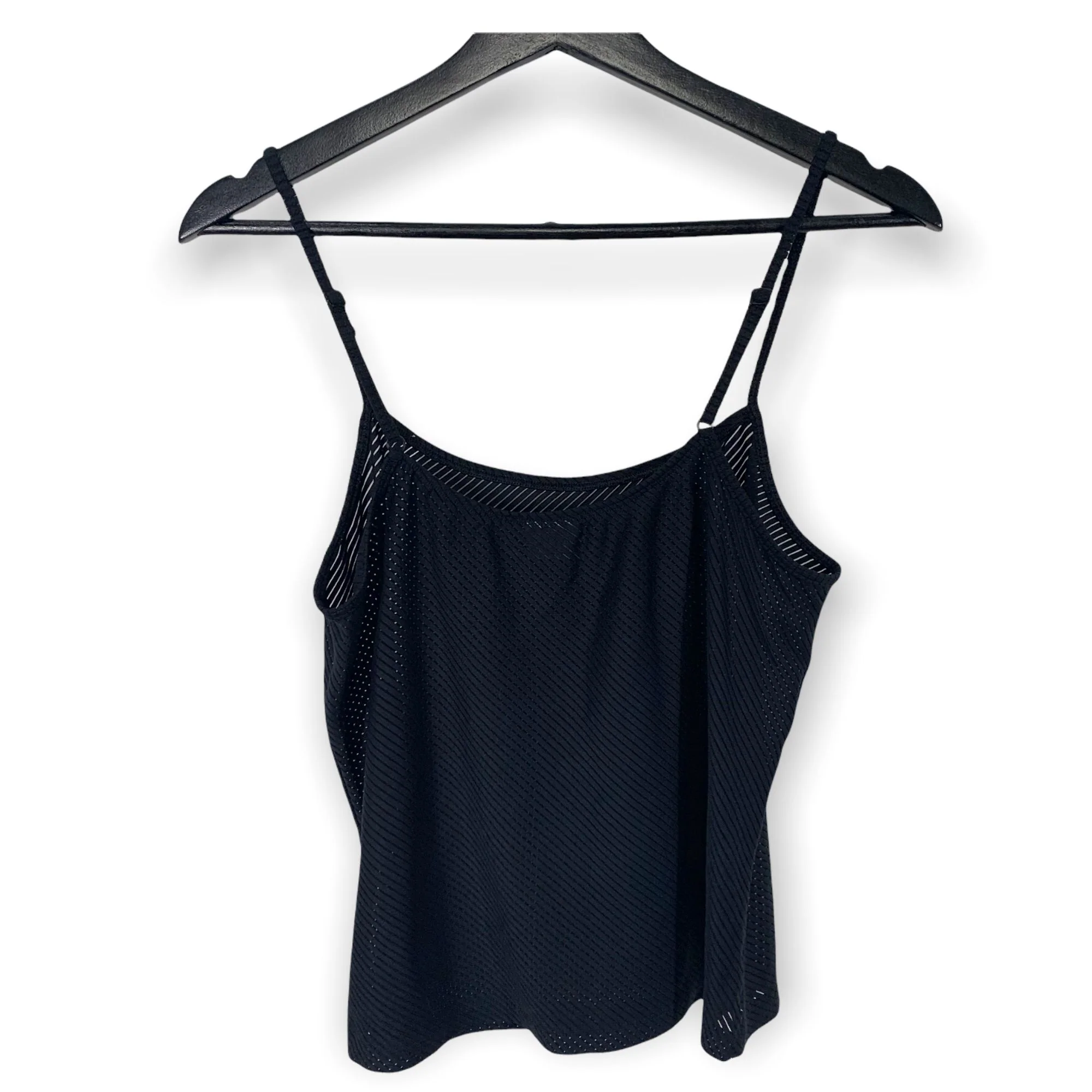 Vintage 90s Diagonal Mesh Spaghetti Strap Top Medium by Ralph Lauren - Image 3
