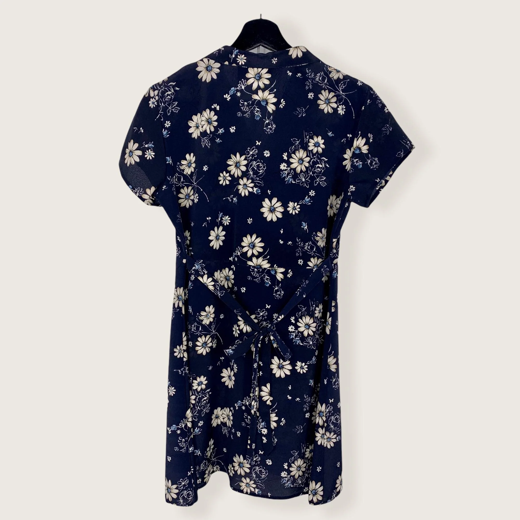 Vintage 90s Floral Button Up Mini Dress Medium by All That Jazz - Image 4