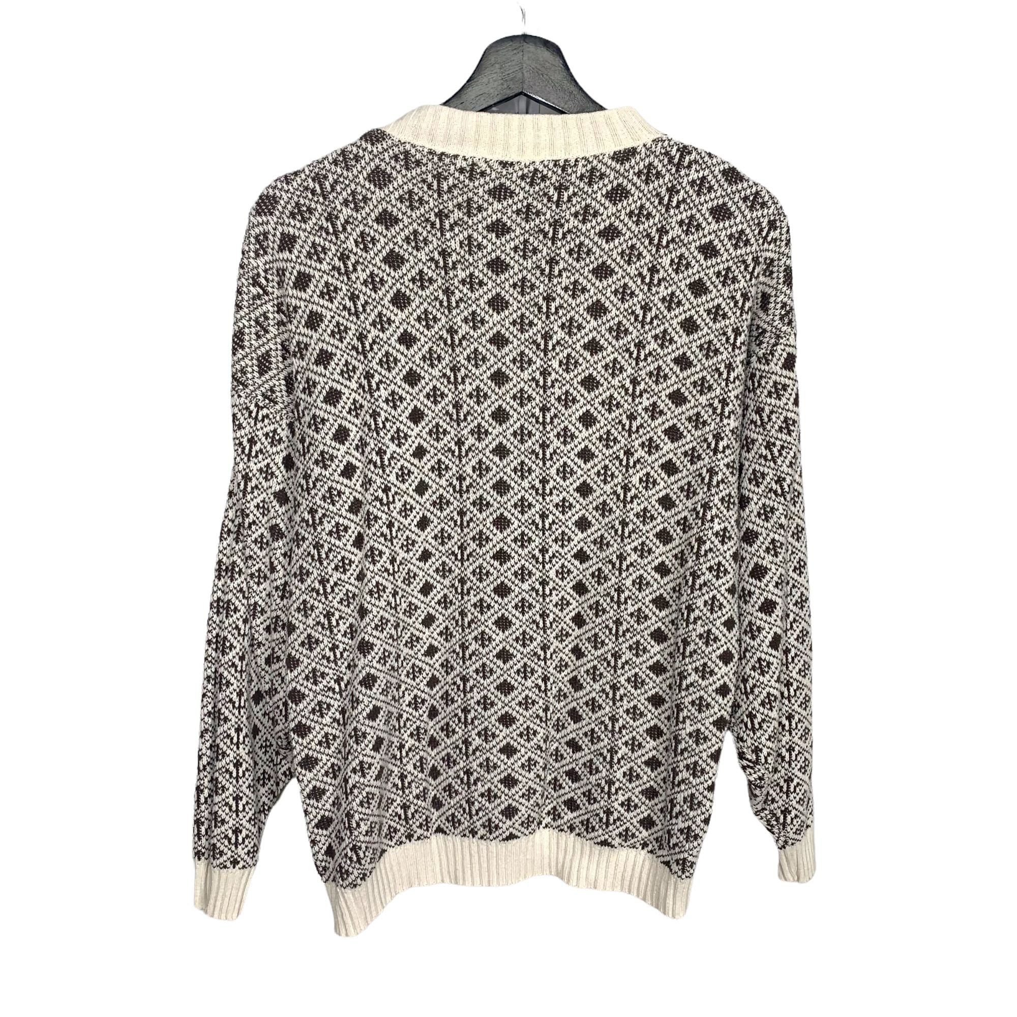 Vintage 90s Floral Pattern Knit Pull Over Cotton Sweater by Cabin Creek - Image 3