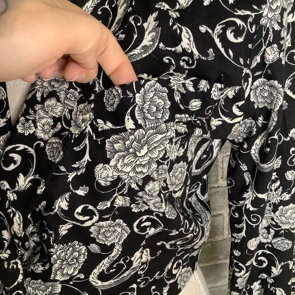 Vintage 90s Floral Print Blazer Small by Judy Knapp - Image 11