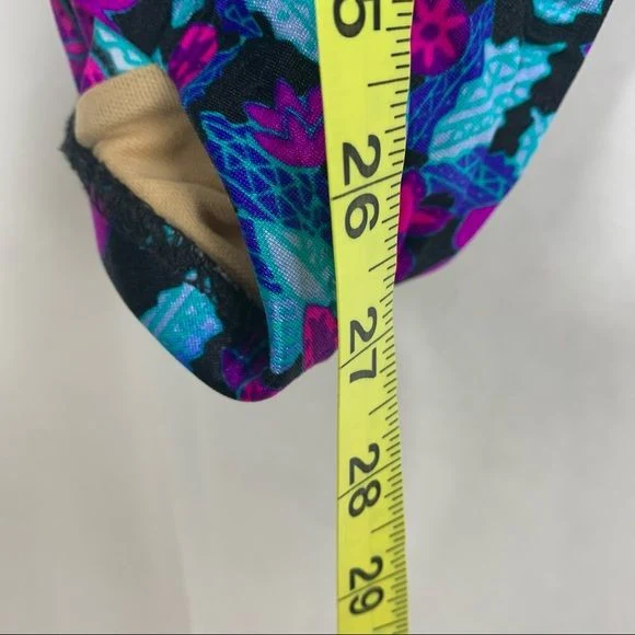 Vintage 90s Floral Ruched Center One Piece Large by Maxine of Hollywood - Image 11