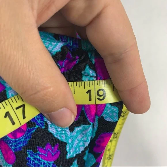 Vintage 90s Floral Ruched Center One Piece Large by Maxine of Hollywood - Image 12