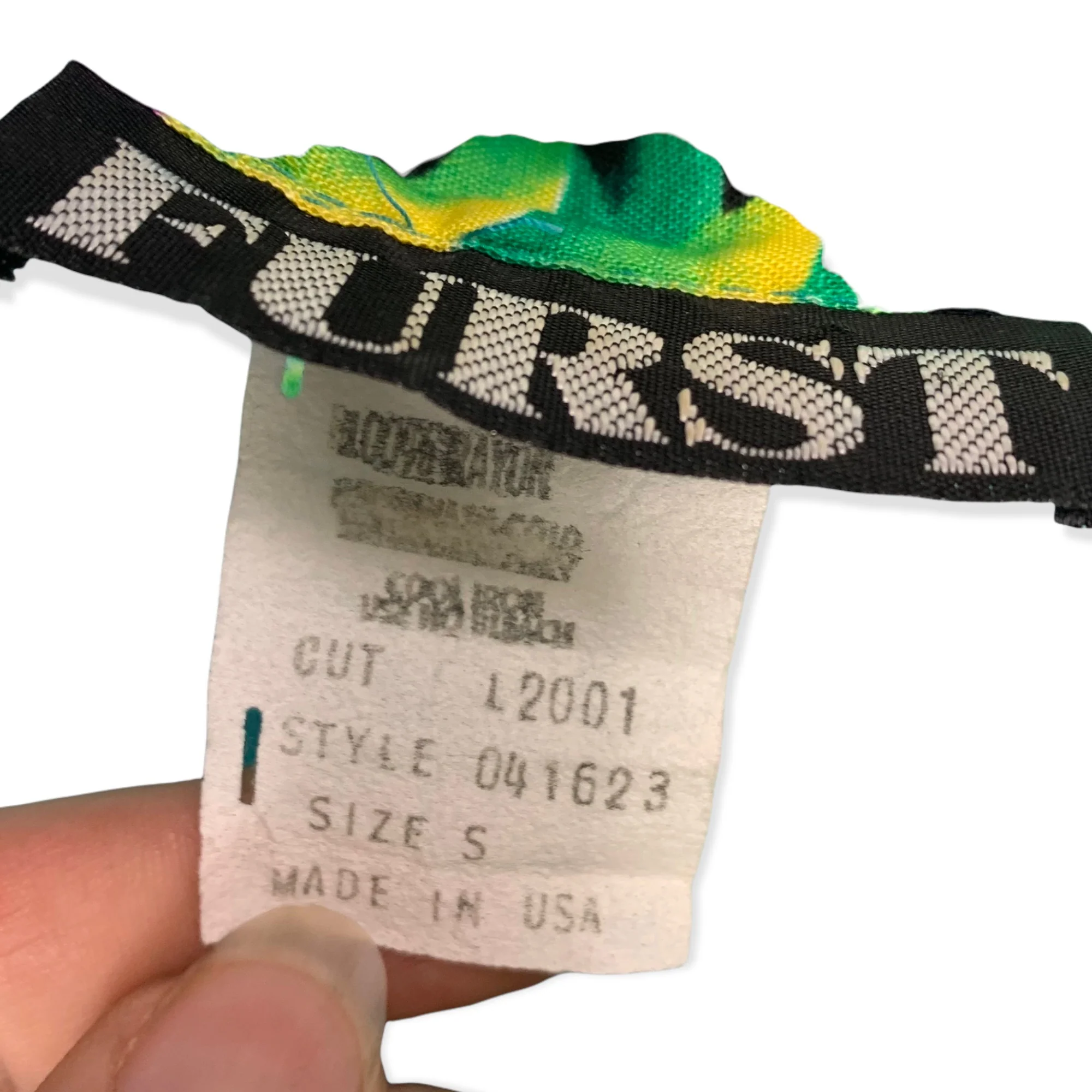 Vintage 90s Furst Tropical Short Sleeve Top Small - Image 3
