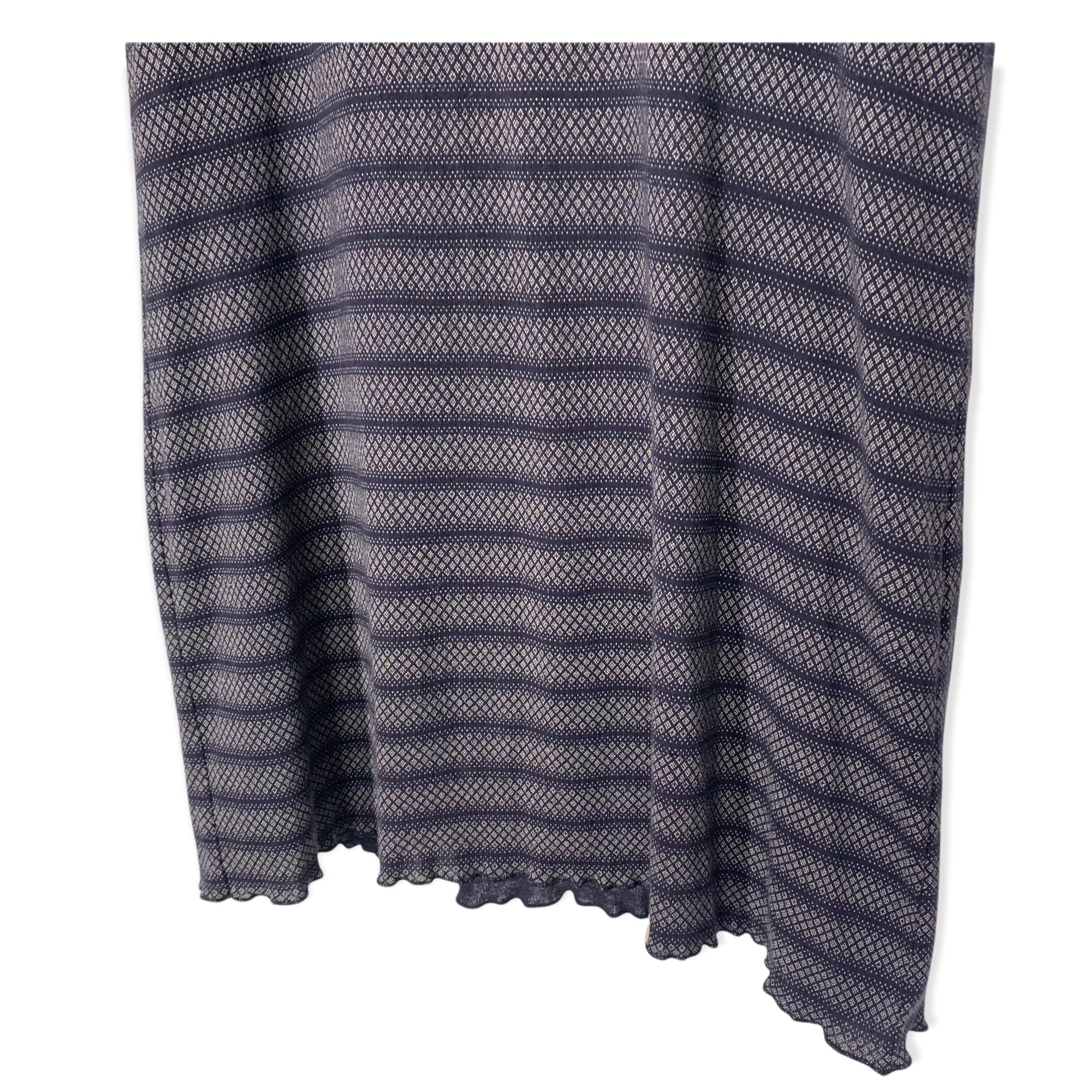 Vintage 90s Gray Stripe Babydoll Micro Mini Dress by Dkny - Image 4