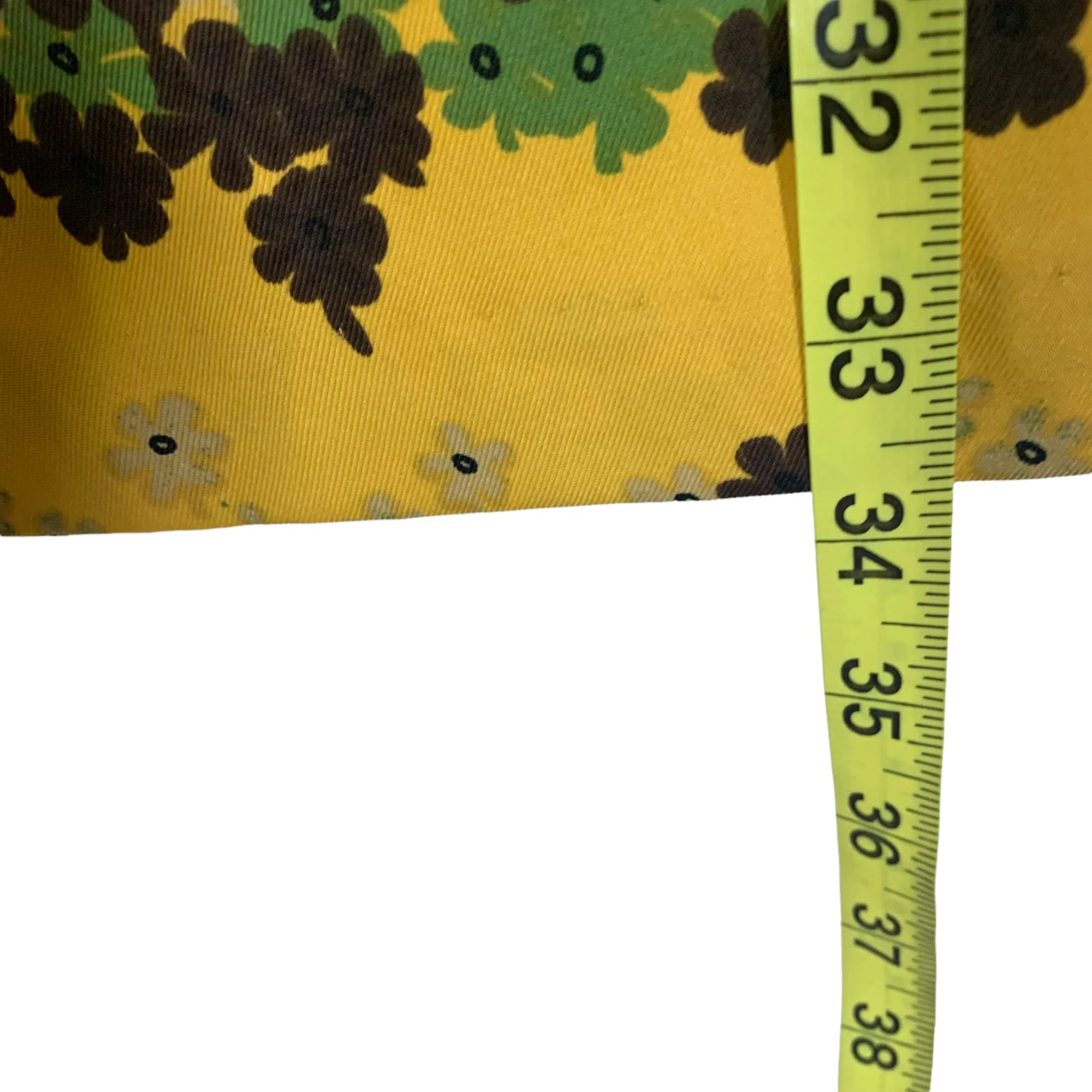 Vintage 90s Guess Yellow Green Floral Print Sleeveless Sheath Mini Dress by Guess - Image 8