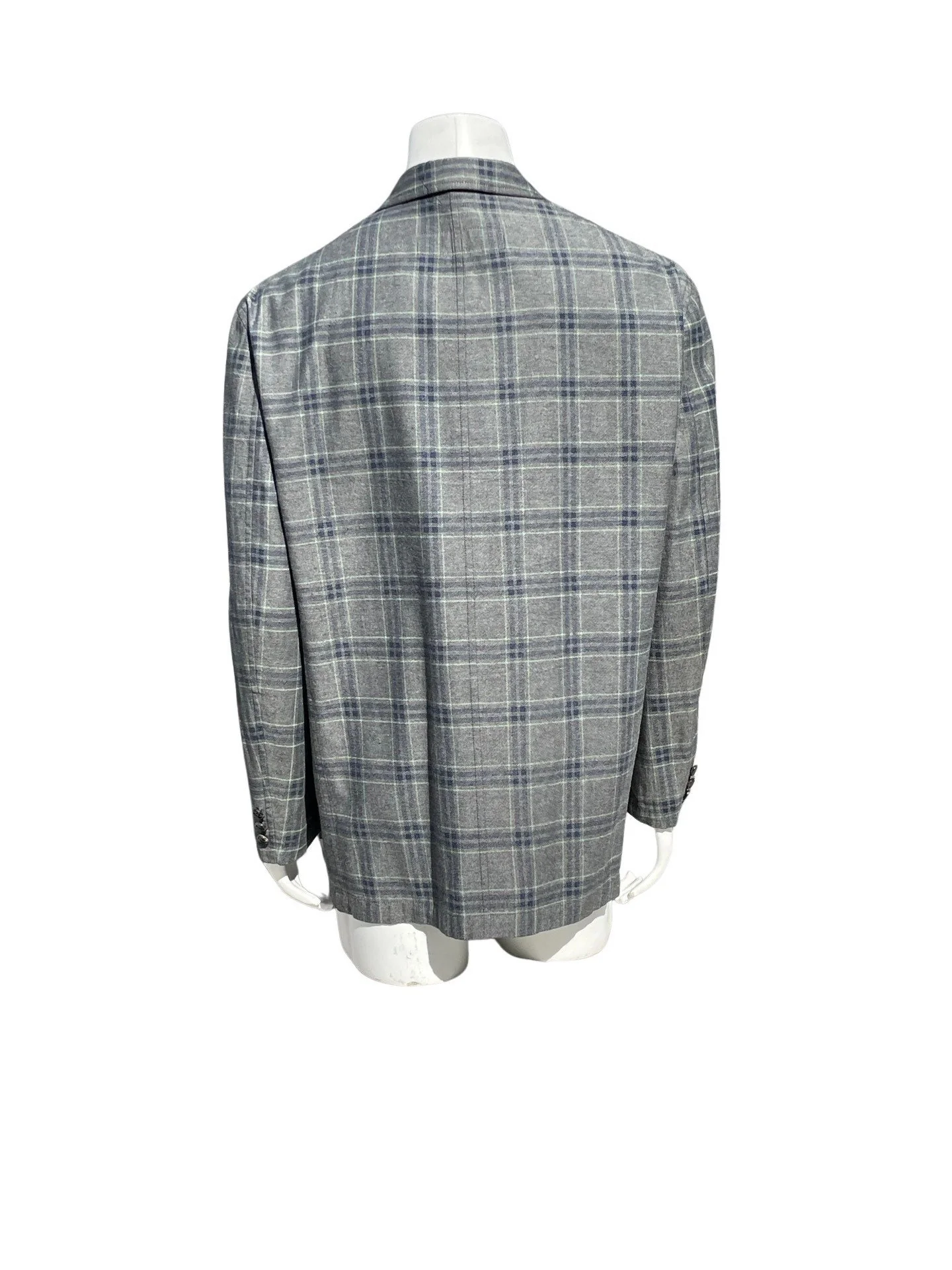 Vintage 90s Homme Summer Blazer Plaid Soft Cotton Checkered Jacket Size M by Comme Des Garcons - Image 2