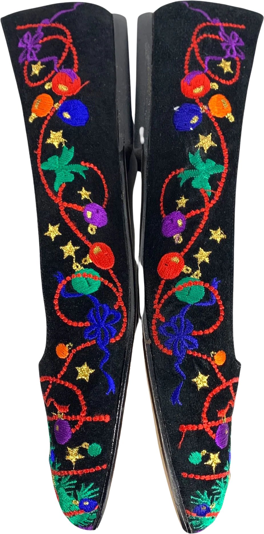 Vintage 90s J Renee Christmas Slip Ons Size 7. 5
