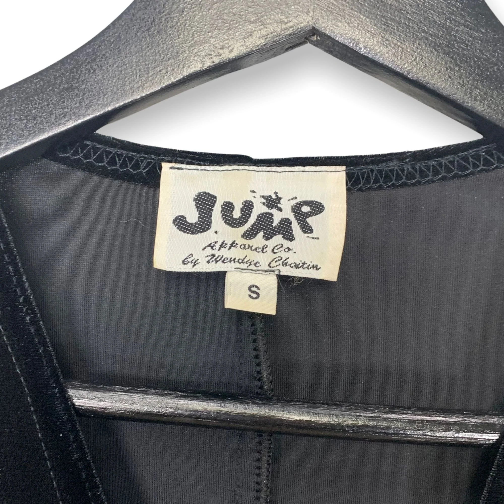 Vintage 90s Jump Velvet Single Button Cardigan Small - Image 4