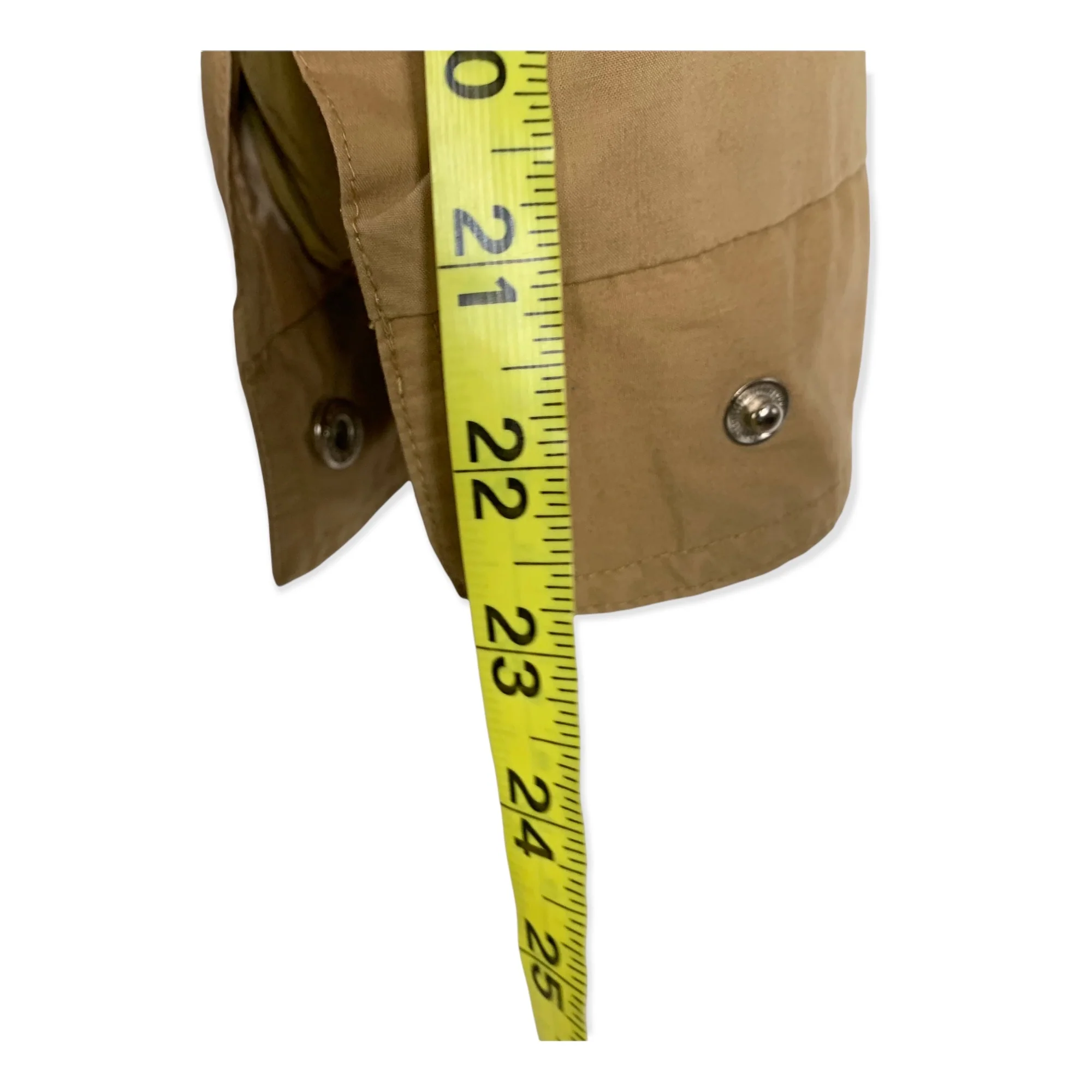 Vintage 90s Khaki Drawstring Waist Lined Jacket Large - Image 10