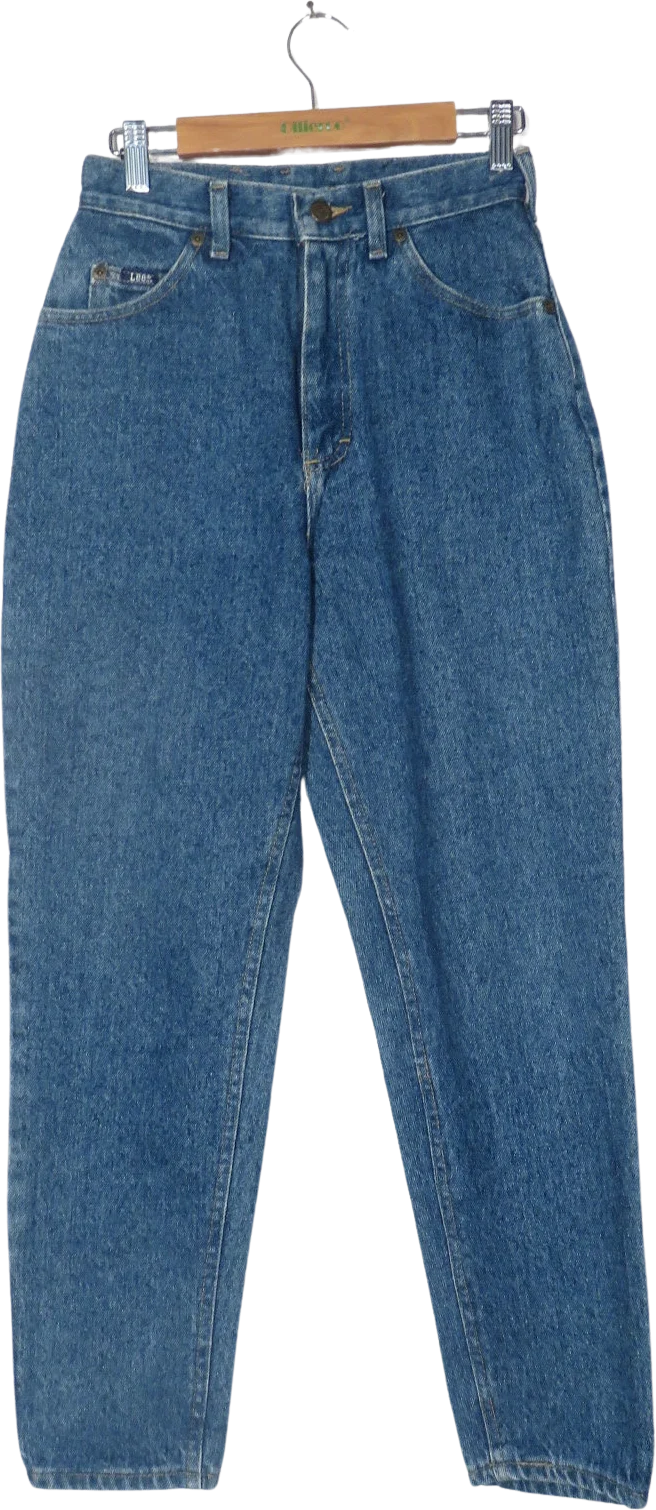 Vintage 90s Lee Mom Jeans High Waist Tapered Leg Made In Usa Size 24 X 28 by Lee