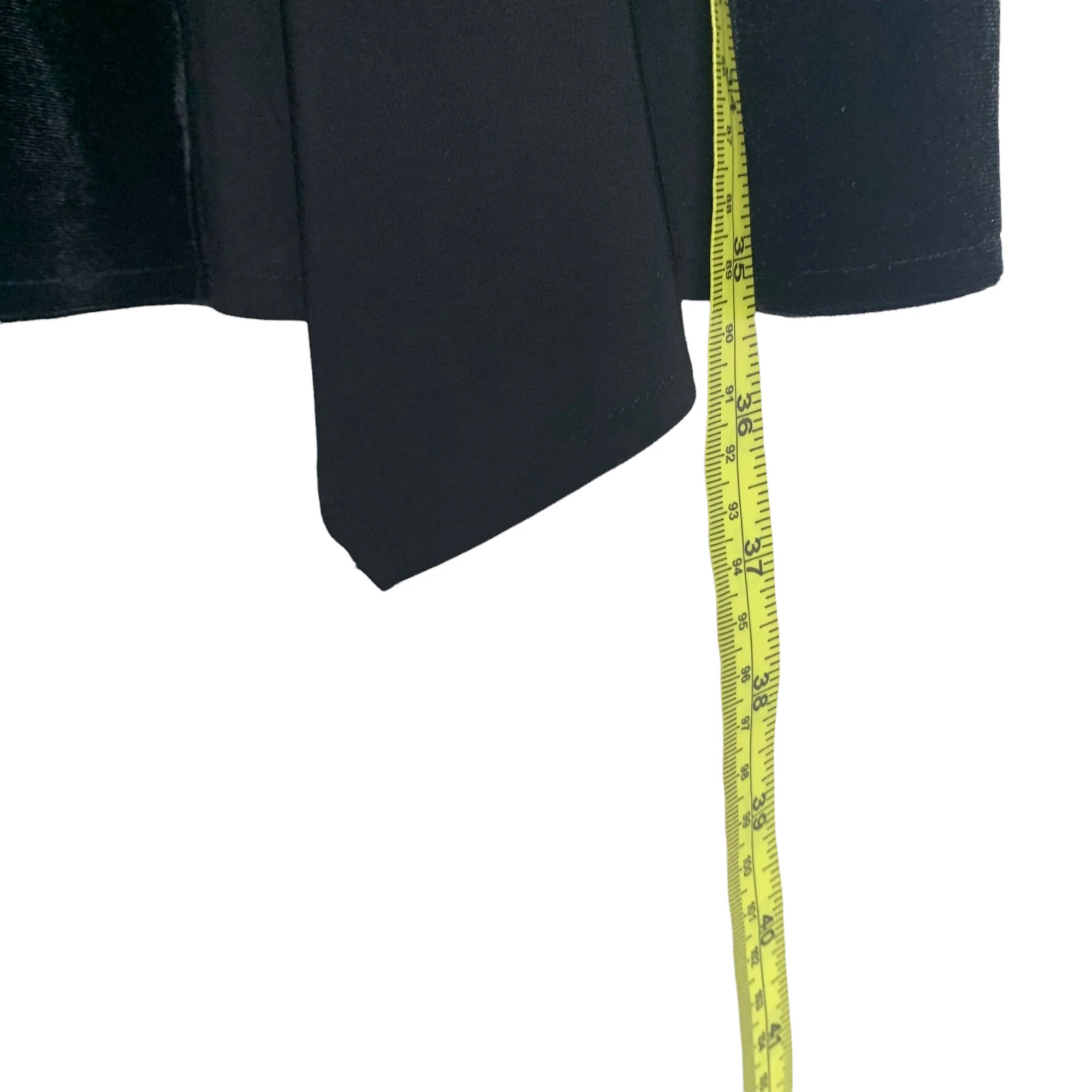 Vintage 90s Long Sleeve Velvet Fit Flare V-Neck Dress 4p by Connected - Image 9