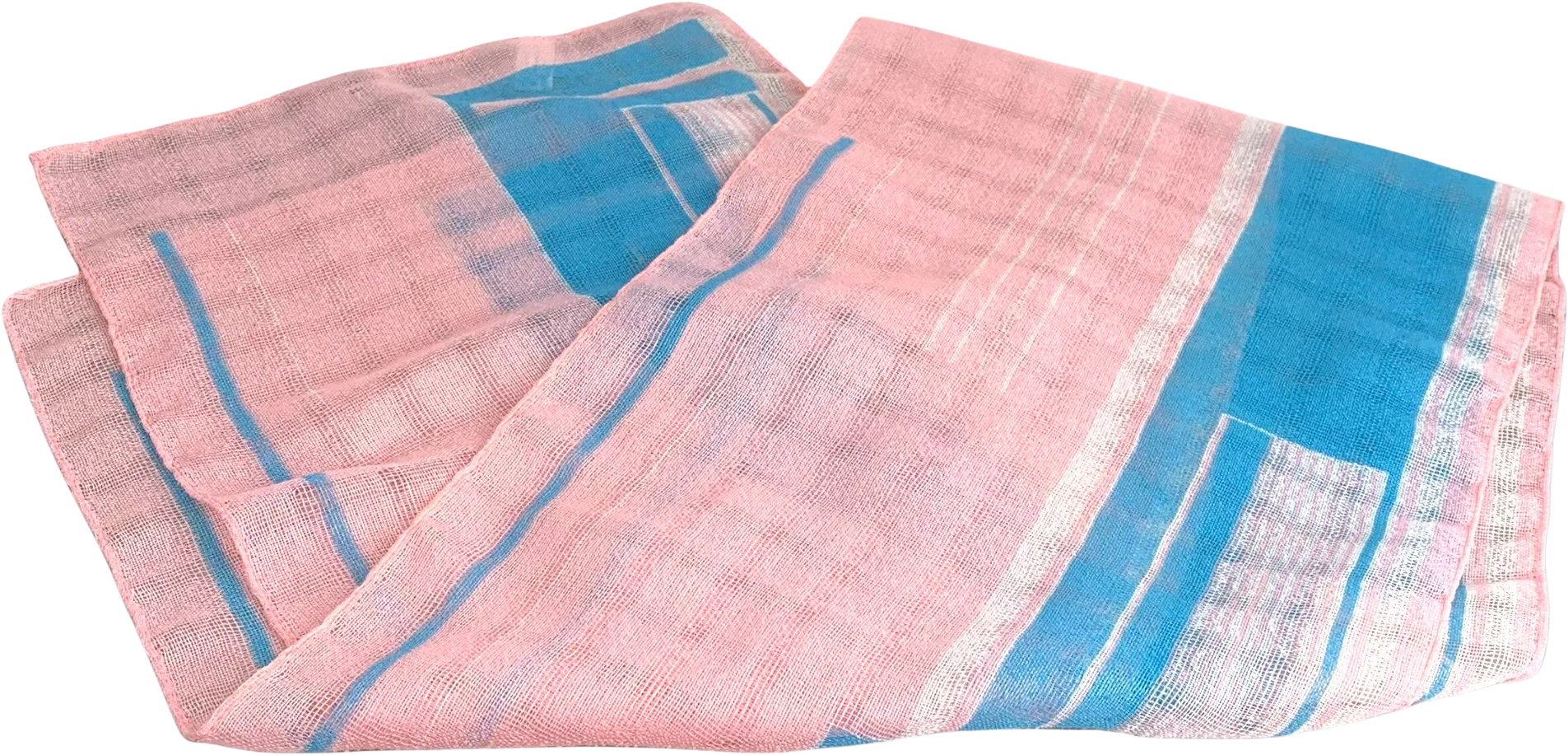 Vintage 90s Loose Weave Long Wide Scarf by Georgoui