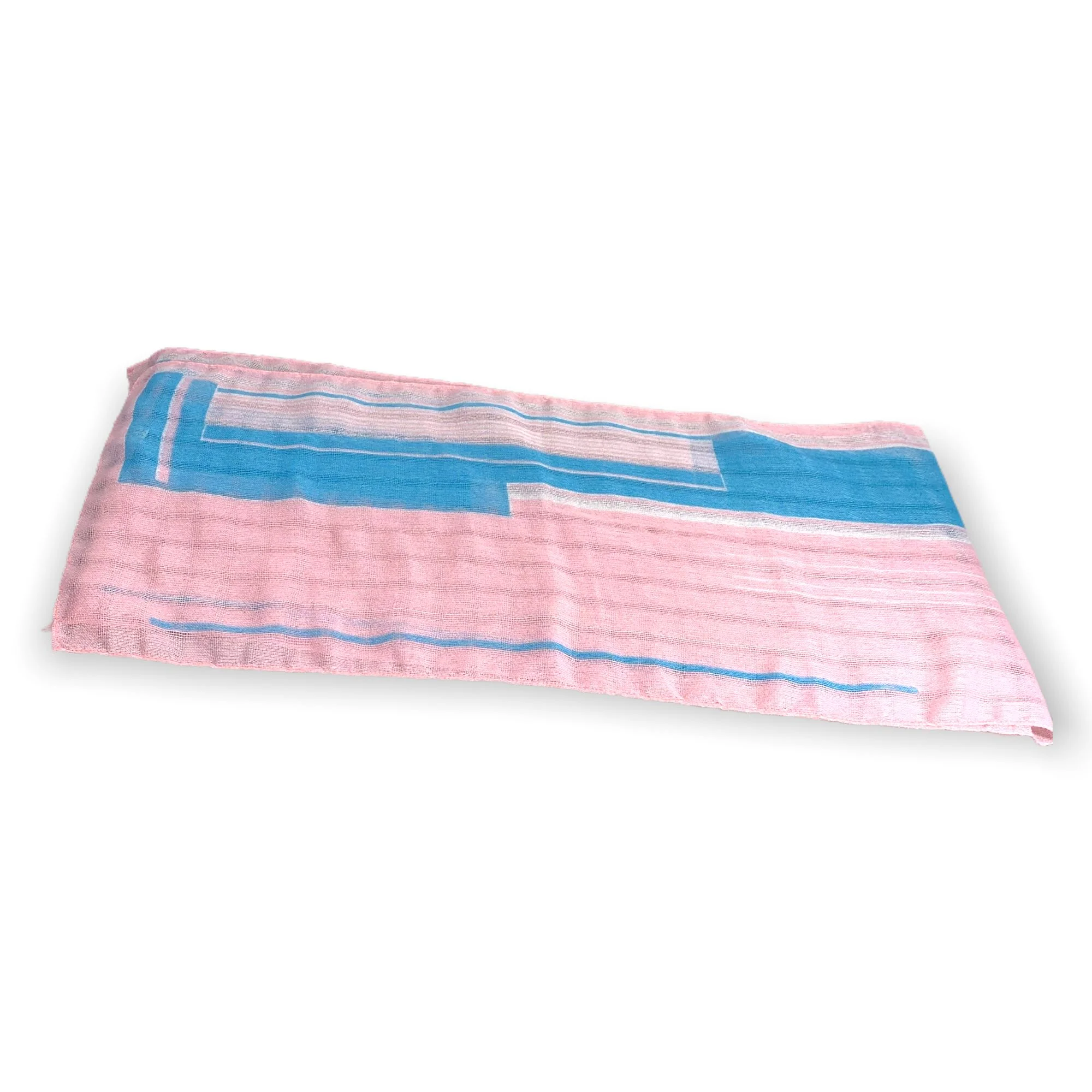 Vintage 90s Loose Weave Long Wide Scarf by Georgoui - Image 3