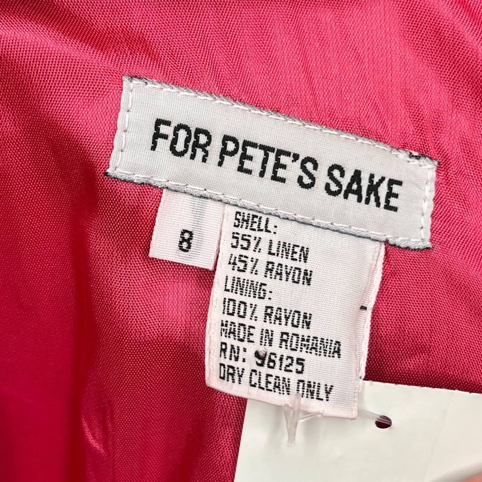 Vintage 90s Magenta Pink Sext Mini Dress Medium 8 Date Night by Petes Sake - Image 9