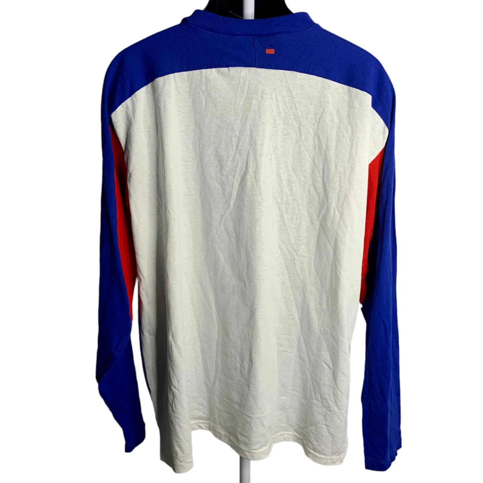 Vintage 90s Mens Nfl Patriots T-Shirt Xl White Long Sleeve Monday Night Football by League Leader - Image 2