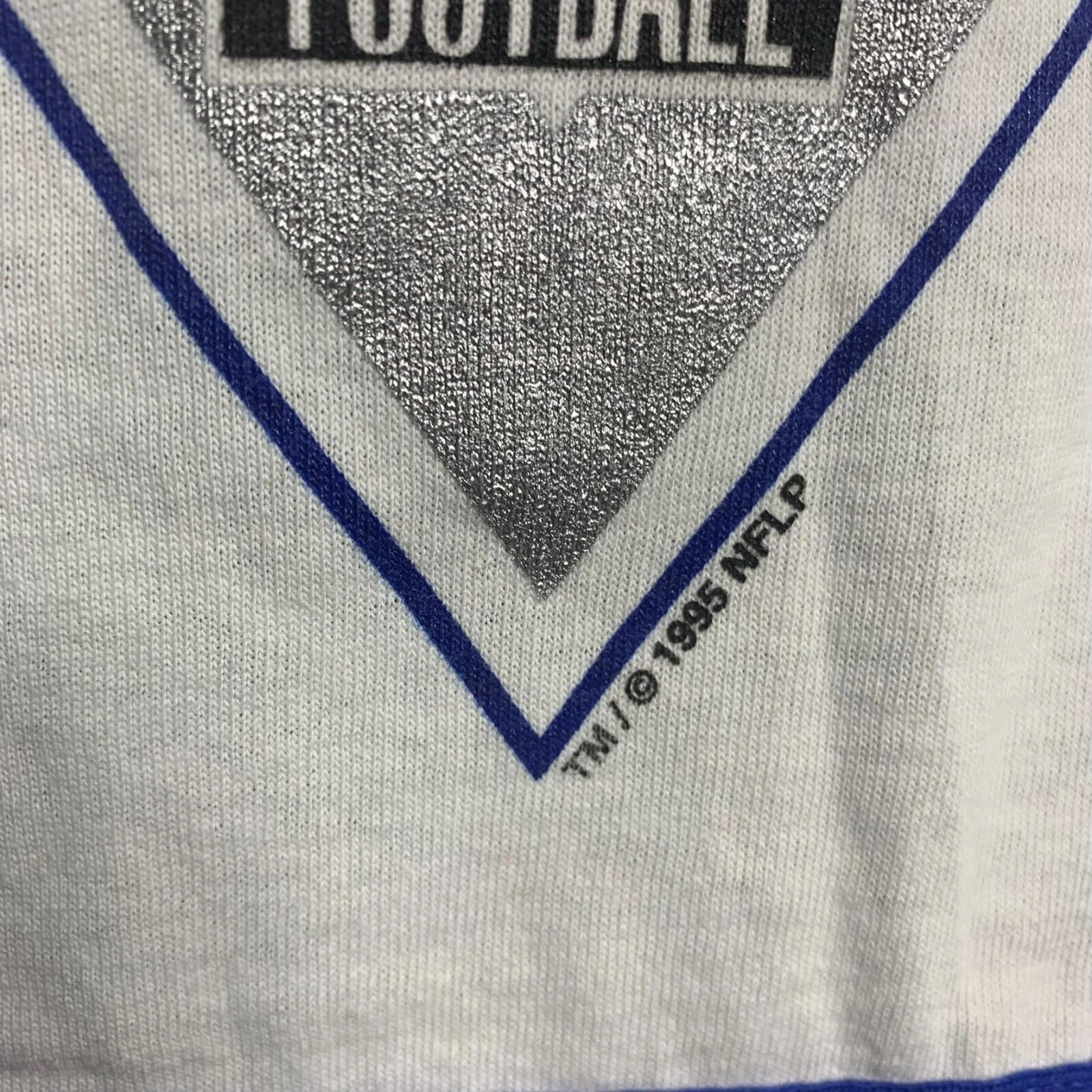 Vintage 90s Mens Nfl Patriots T-Shirt Xl White Long Sleeve Monday Night Football by League Leader - Image 5